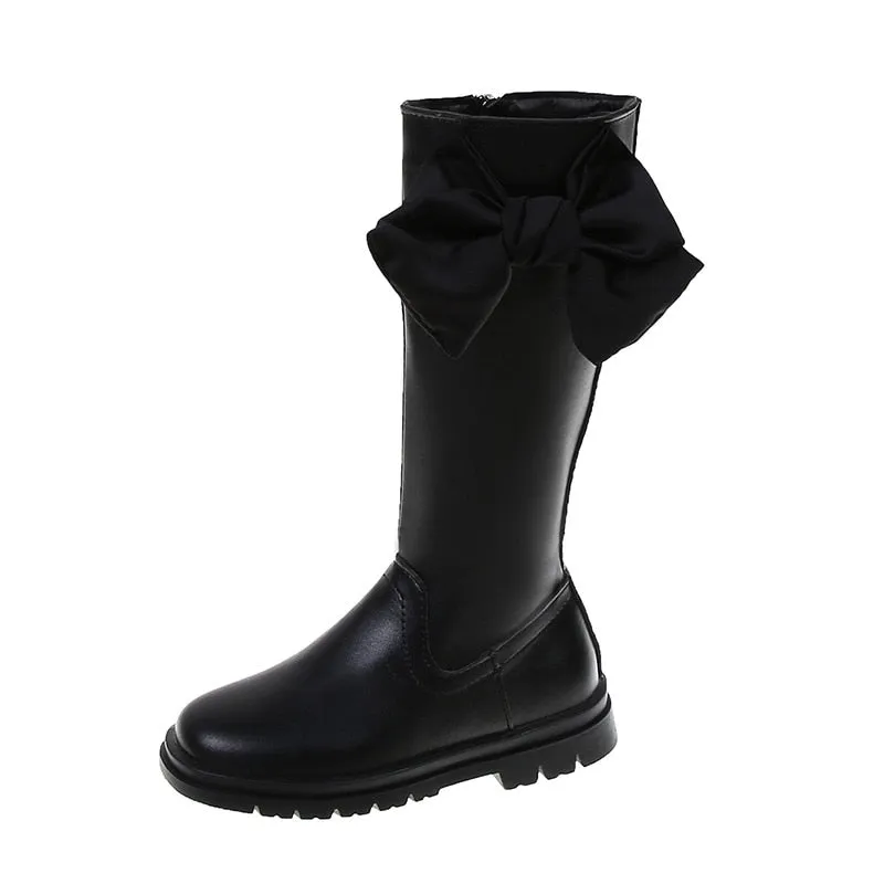 Gilrs High Fashion Boots - Elegant Butterfly Knot Design