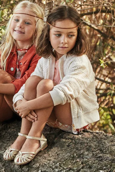 girls crochet bomber