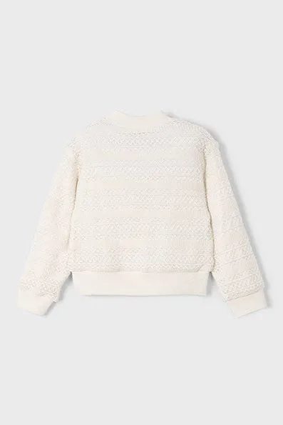 girls crochet bomber