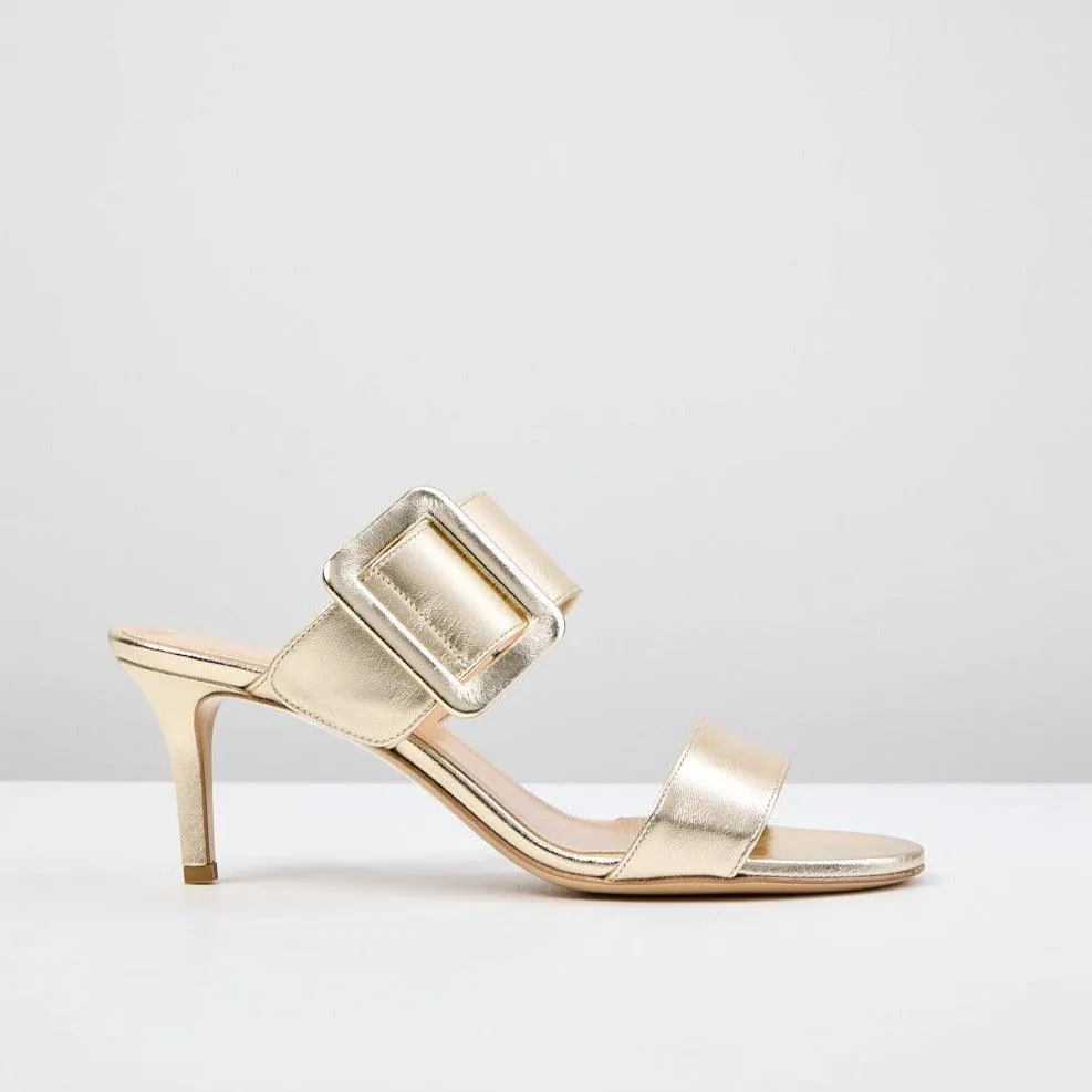 Giselle Gold heel sandal