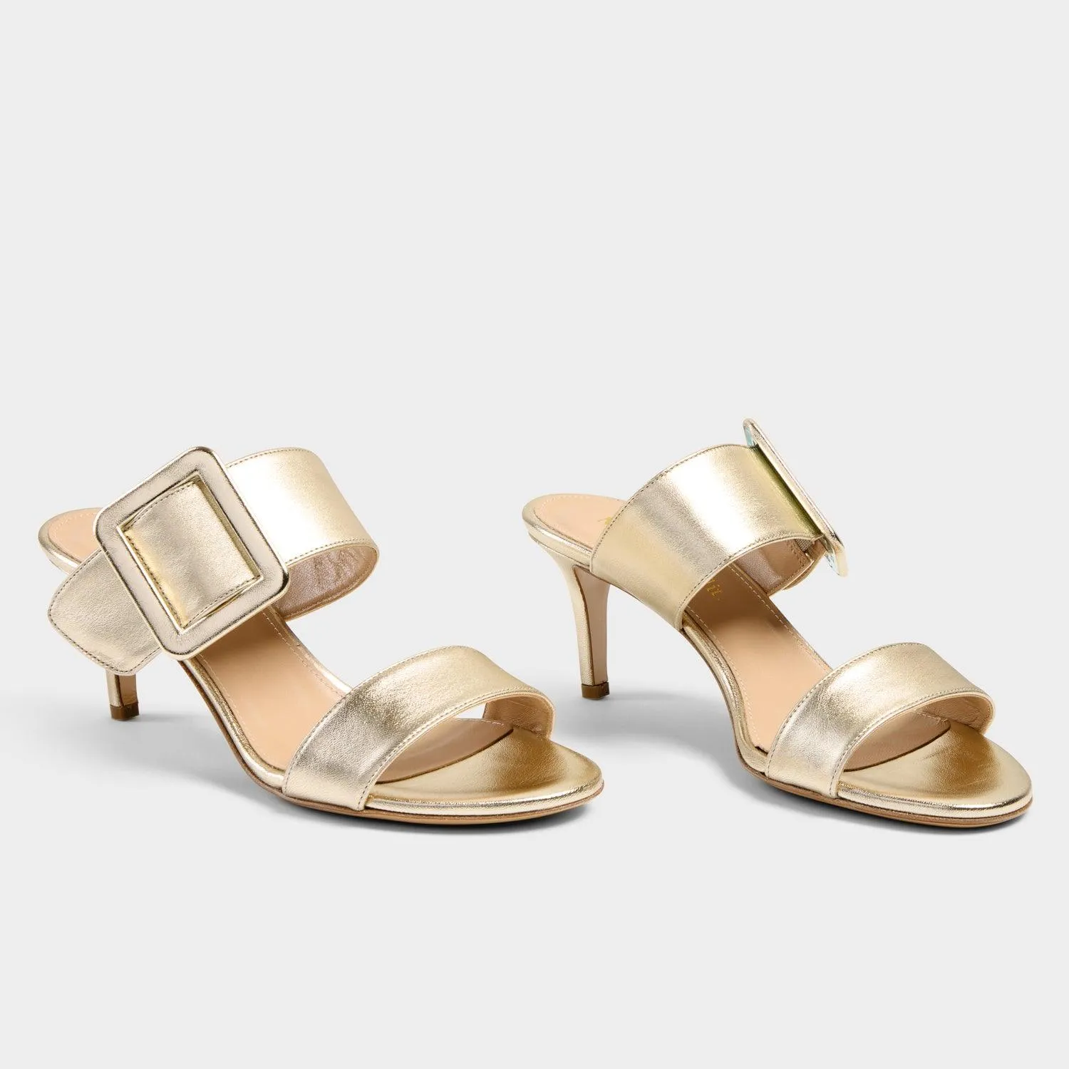 Giselle Gold heel sandal