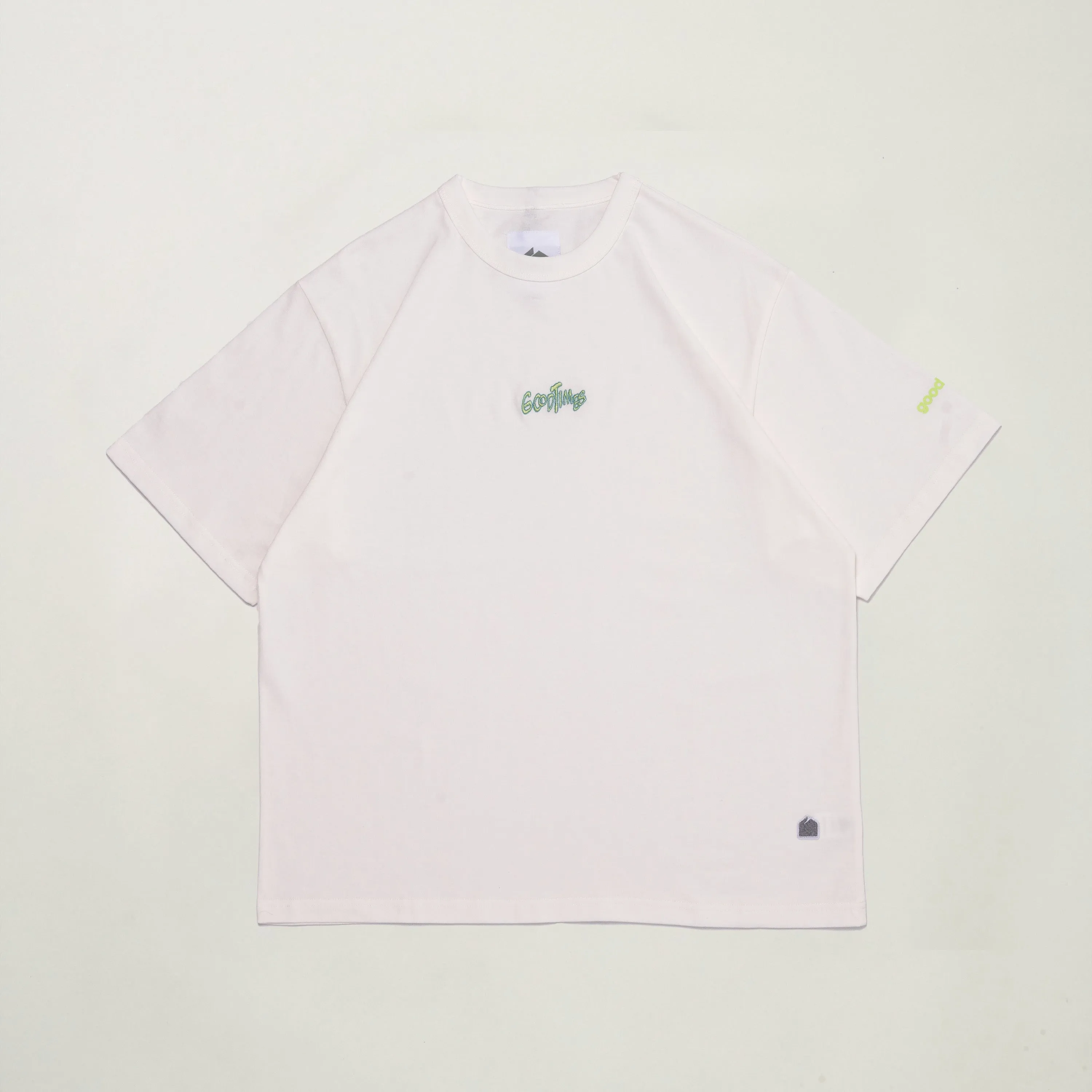 GOODTIMES WEAR Tee: Groove #01 (WHITE)