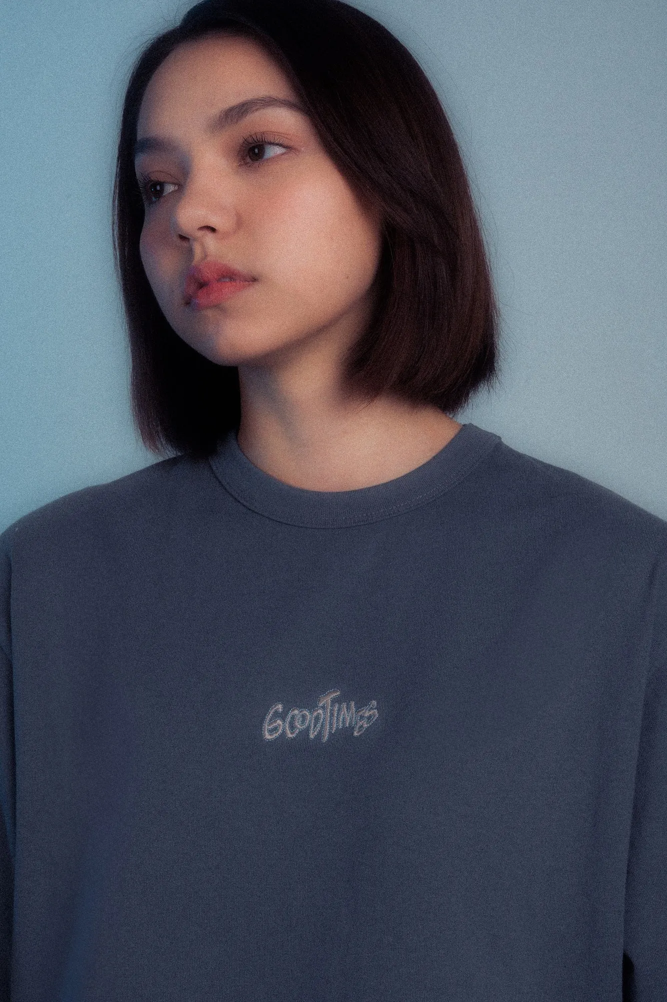 GOODTIMES WEAR Tee: Groove #02 (INDIGO BLUE)