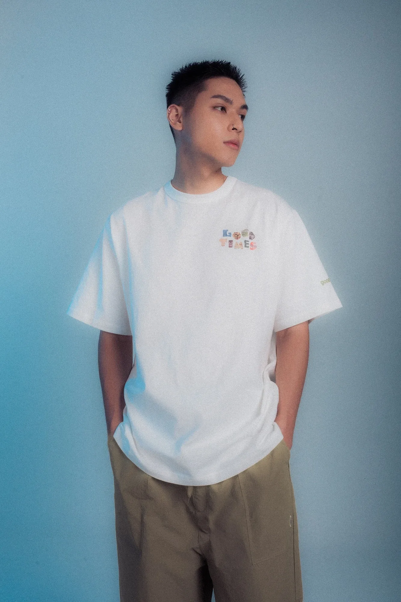 GOODTIMES WEAR Tee: Isle #01 (WHITE)