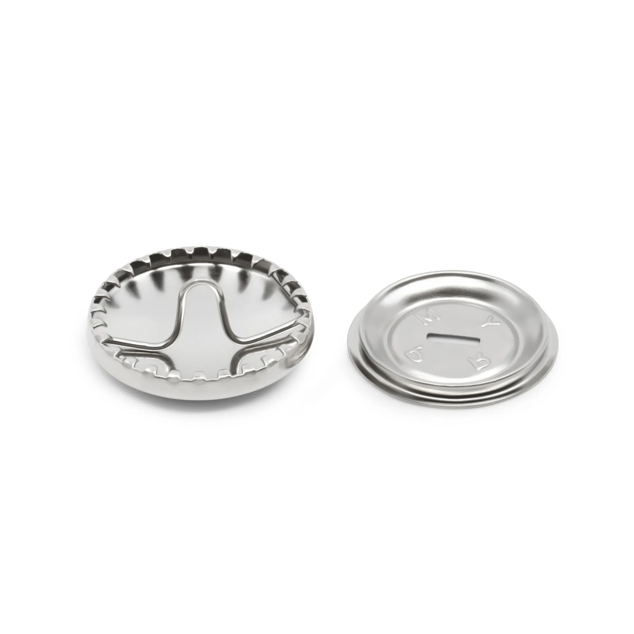 Half Ball Cover Buttons, Nickel