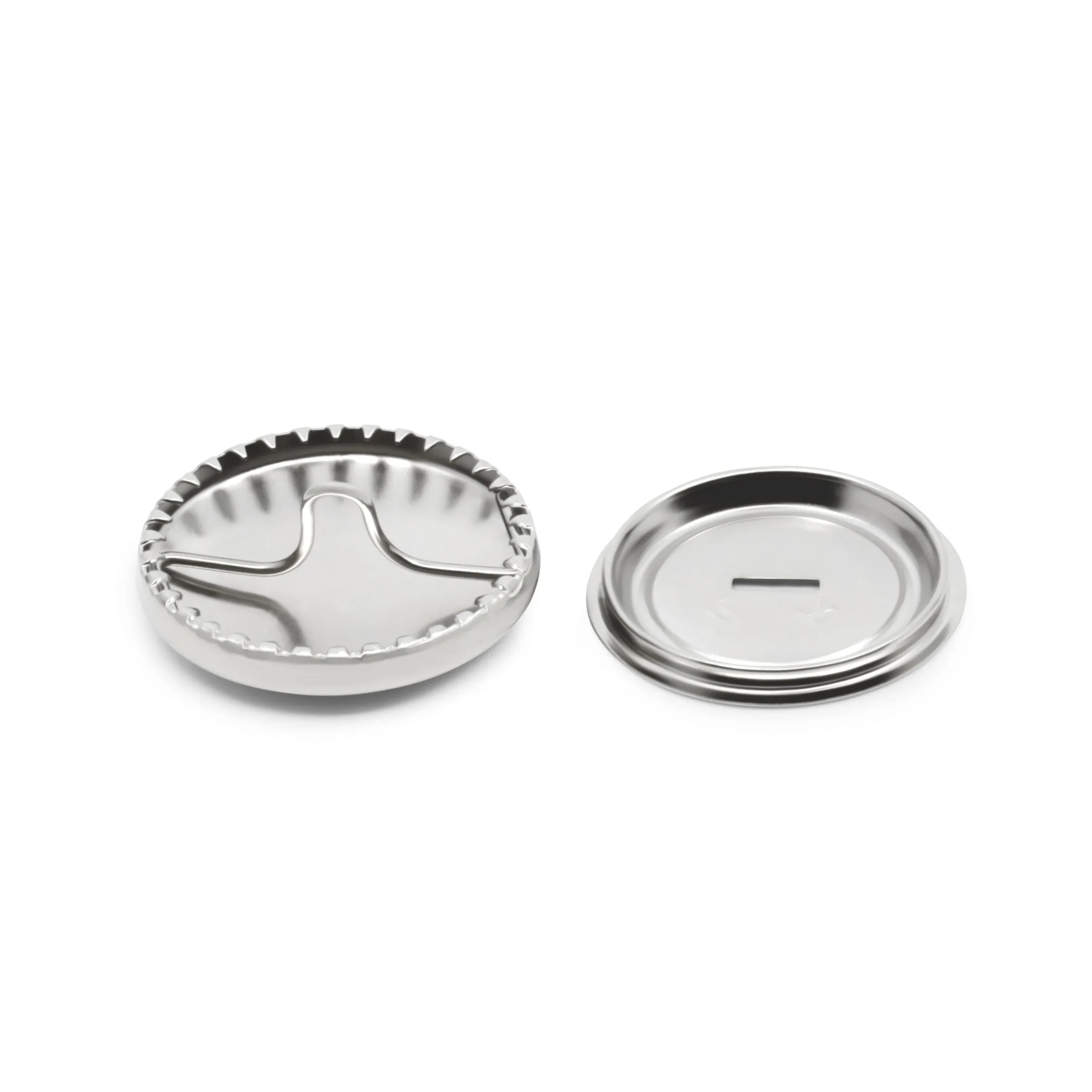 Half Ball Cover Buttons, Nickel