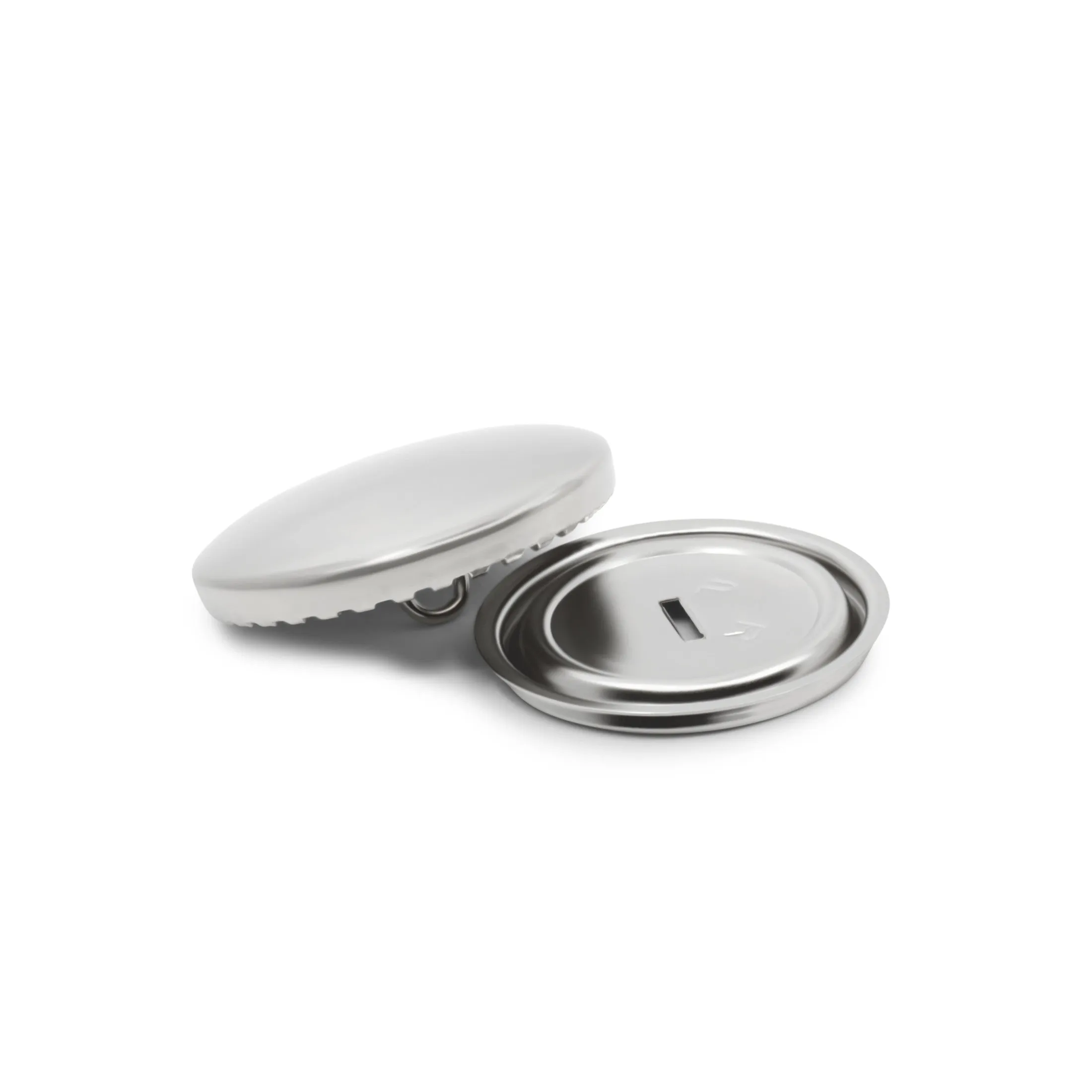 Half Ball Cover Buttons, Nickel