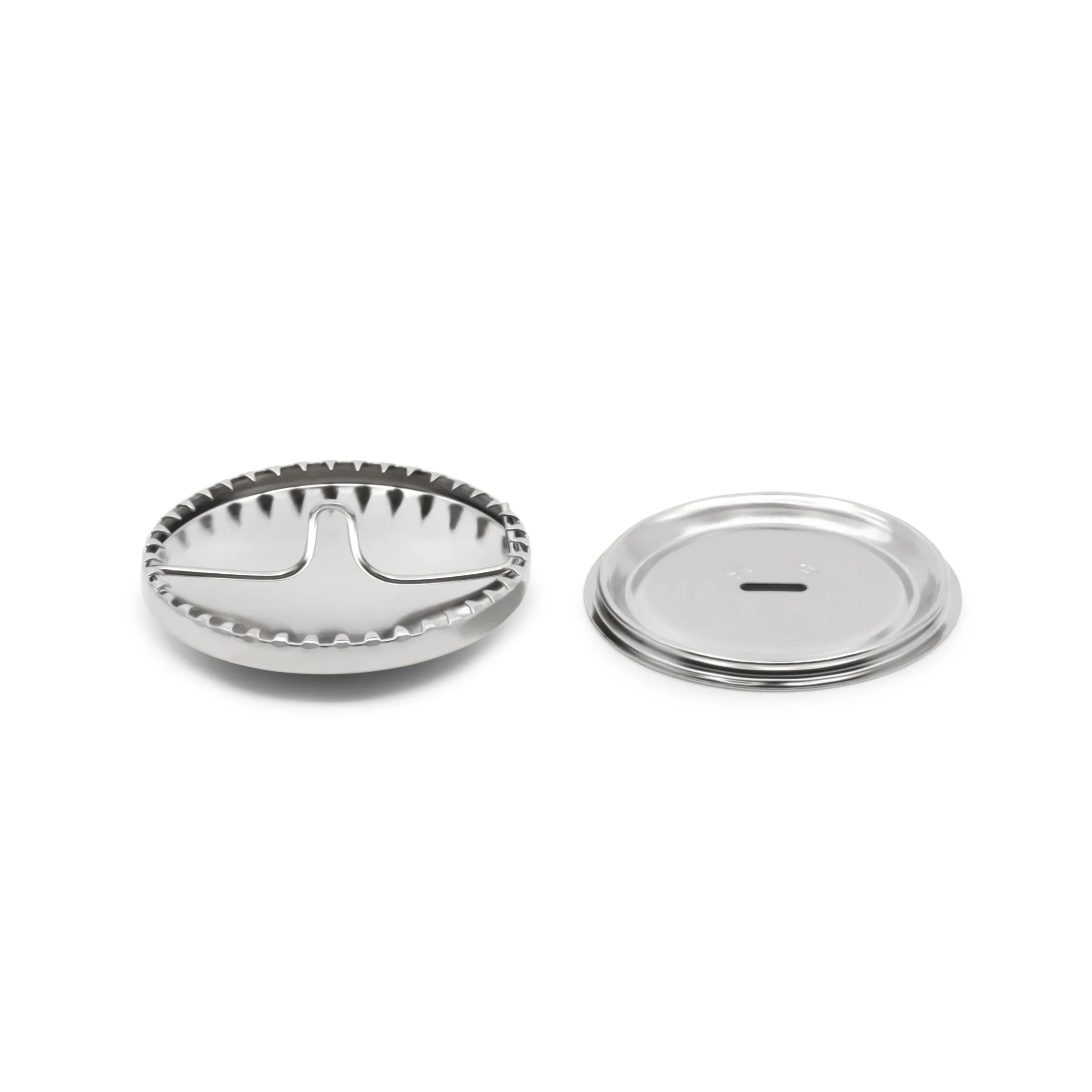 Half Ball Cover Buttons, Nickel