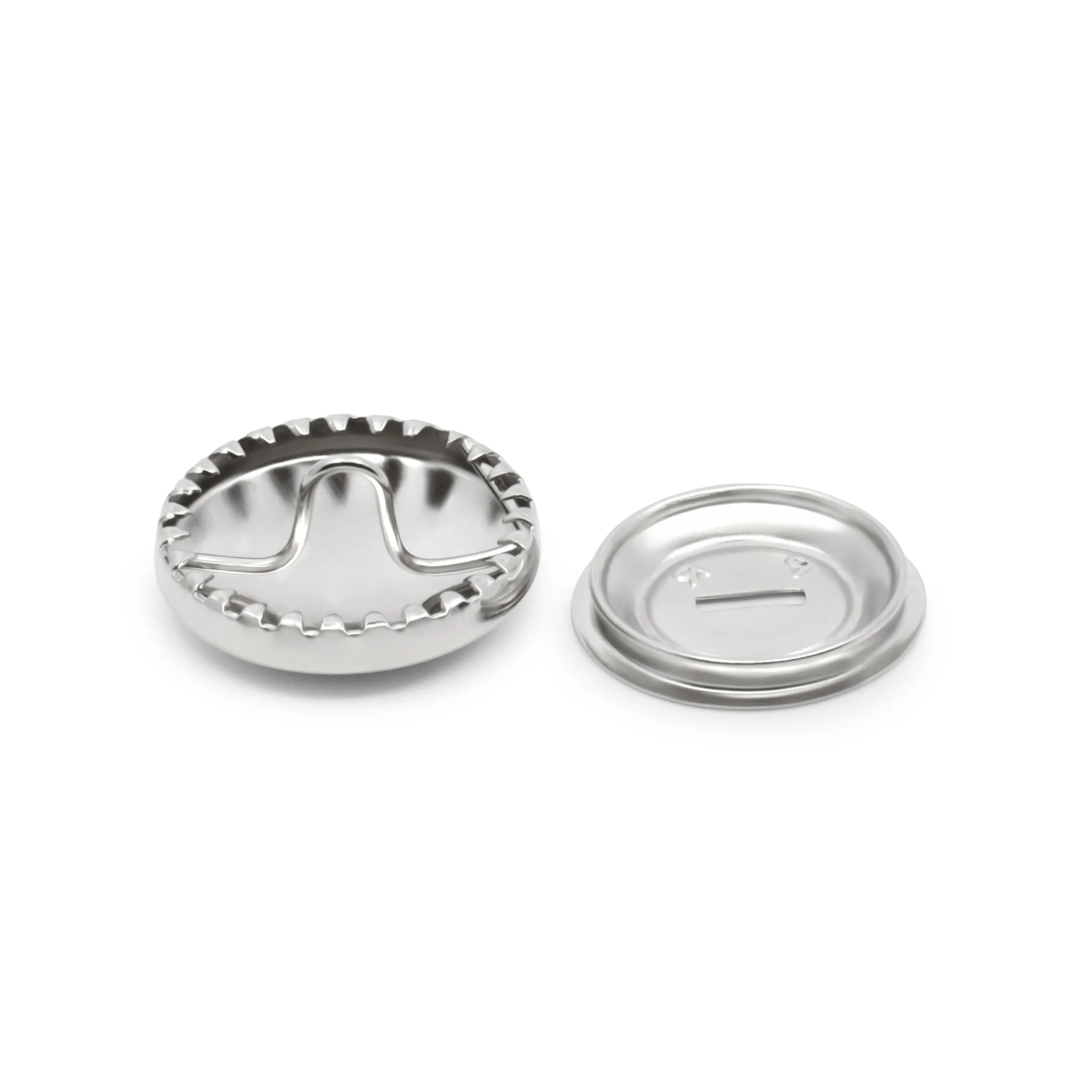 Half Ball Cover Buttons, Nickel