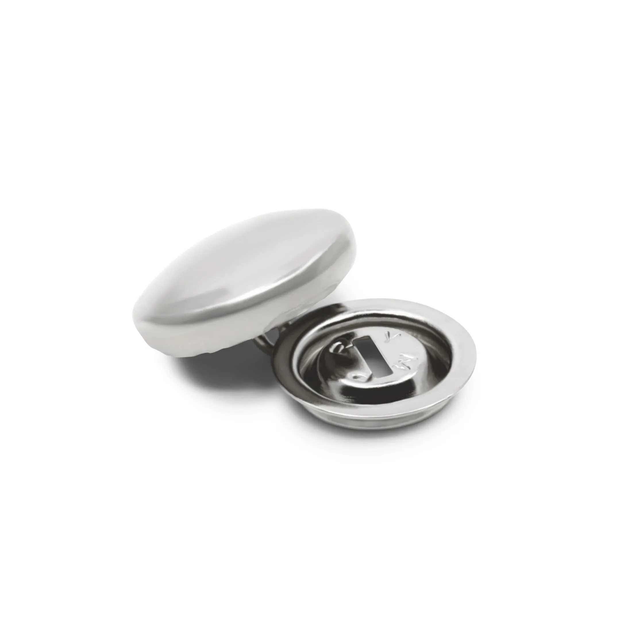 Half Ball Cover Buttons, Nickel