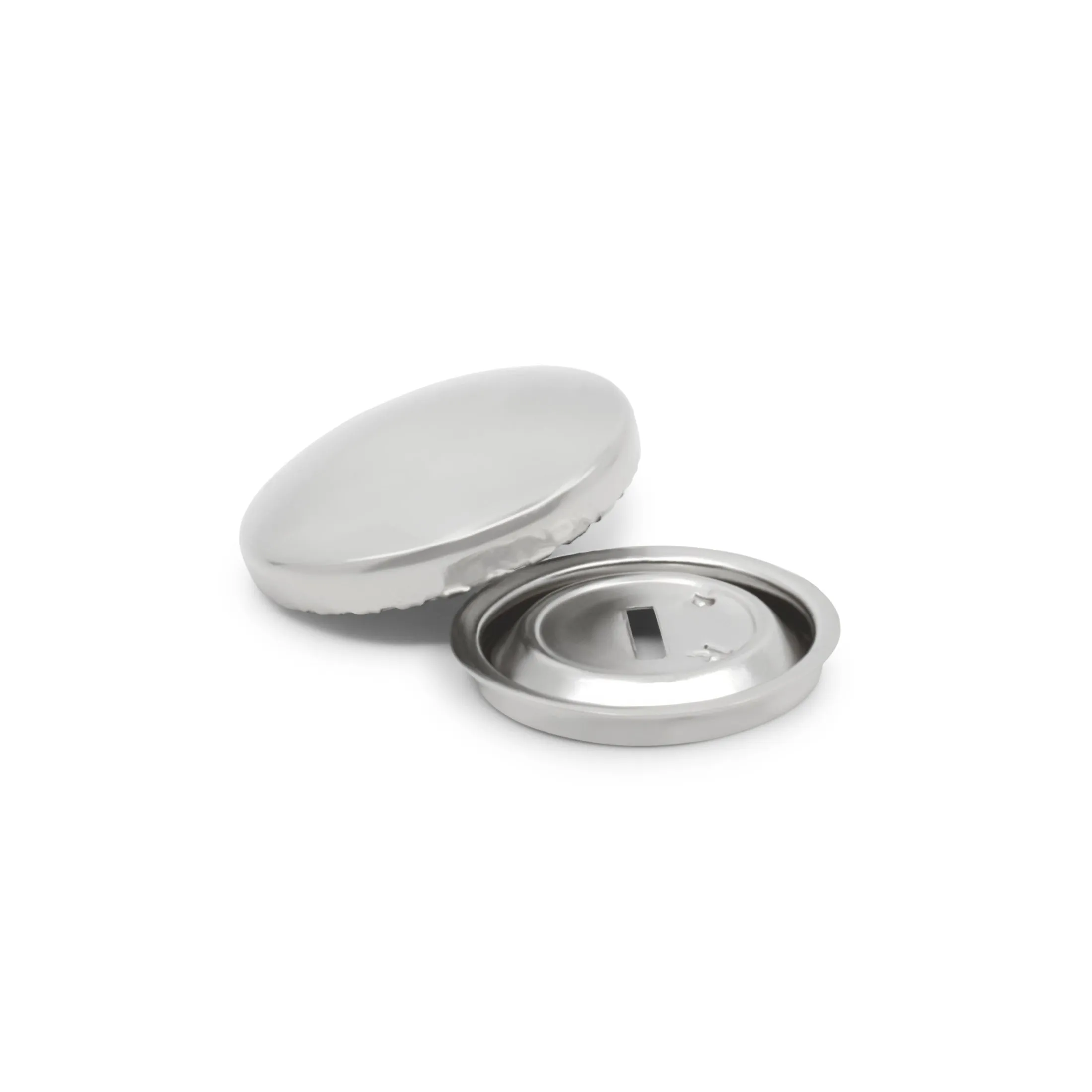 Half Ball Cover Buttons, Nickel