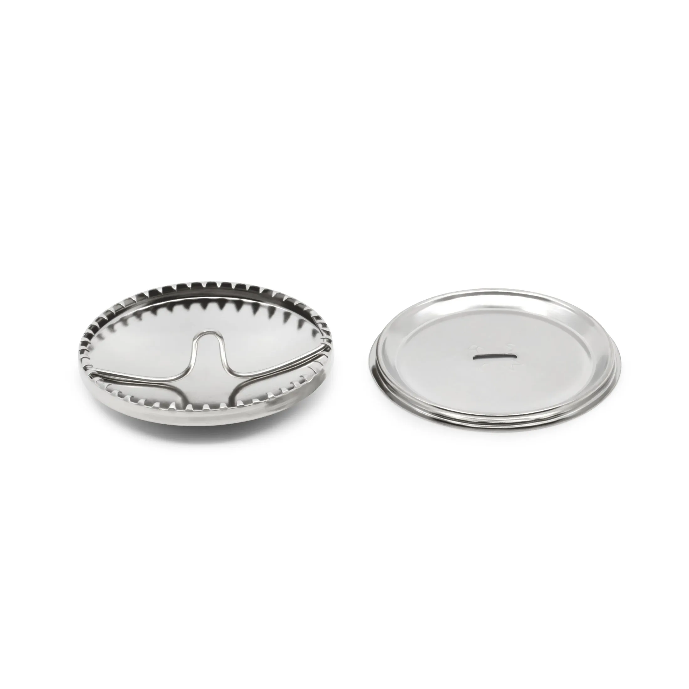 Half Ball Cover Buttons, Nickel