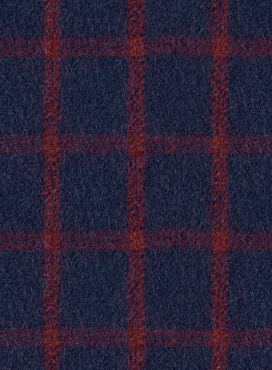 Highlander Heavy Blue Check Tweed Jacket
