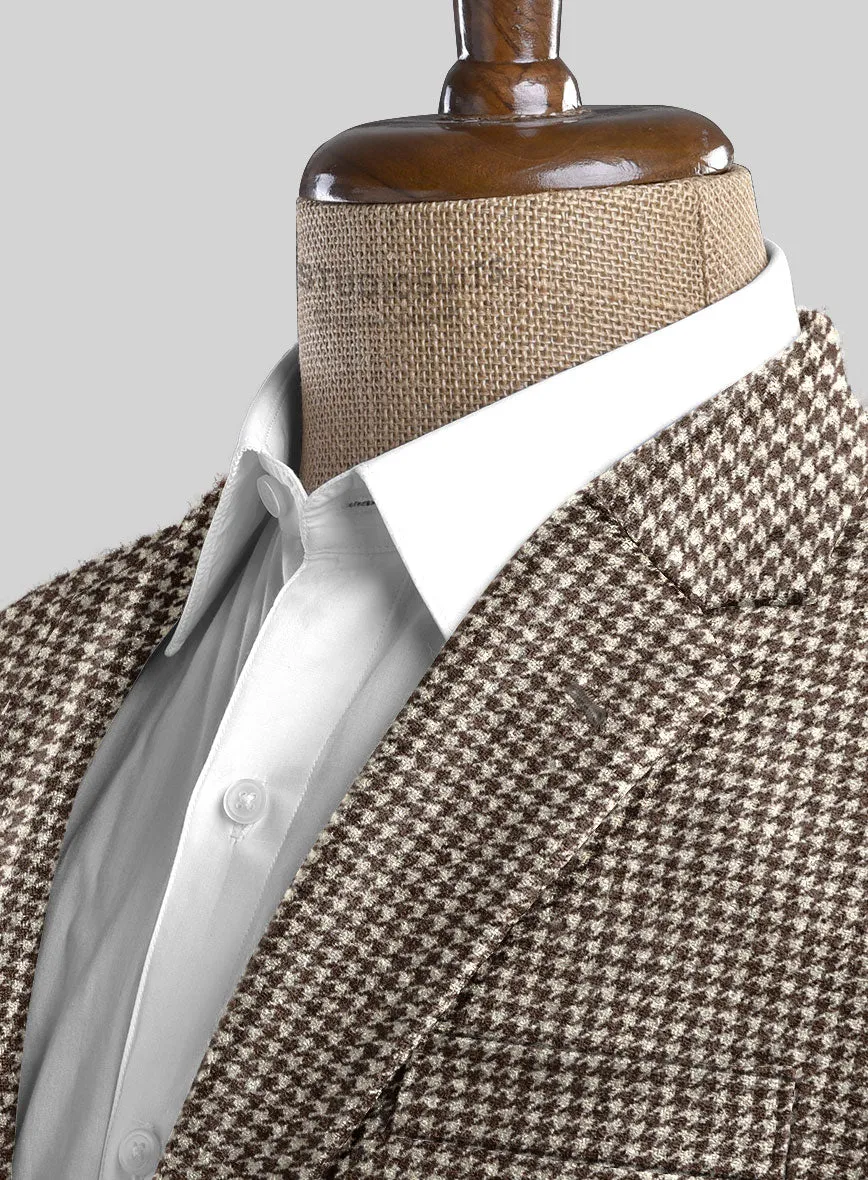 Houndstooth Brown Tweed Jacket