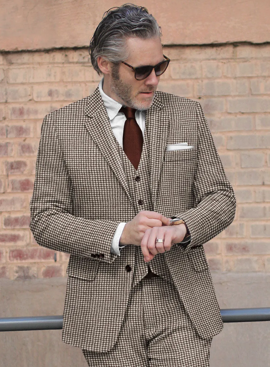 Houndstooth Brown Tweed Jacket