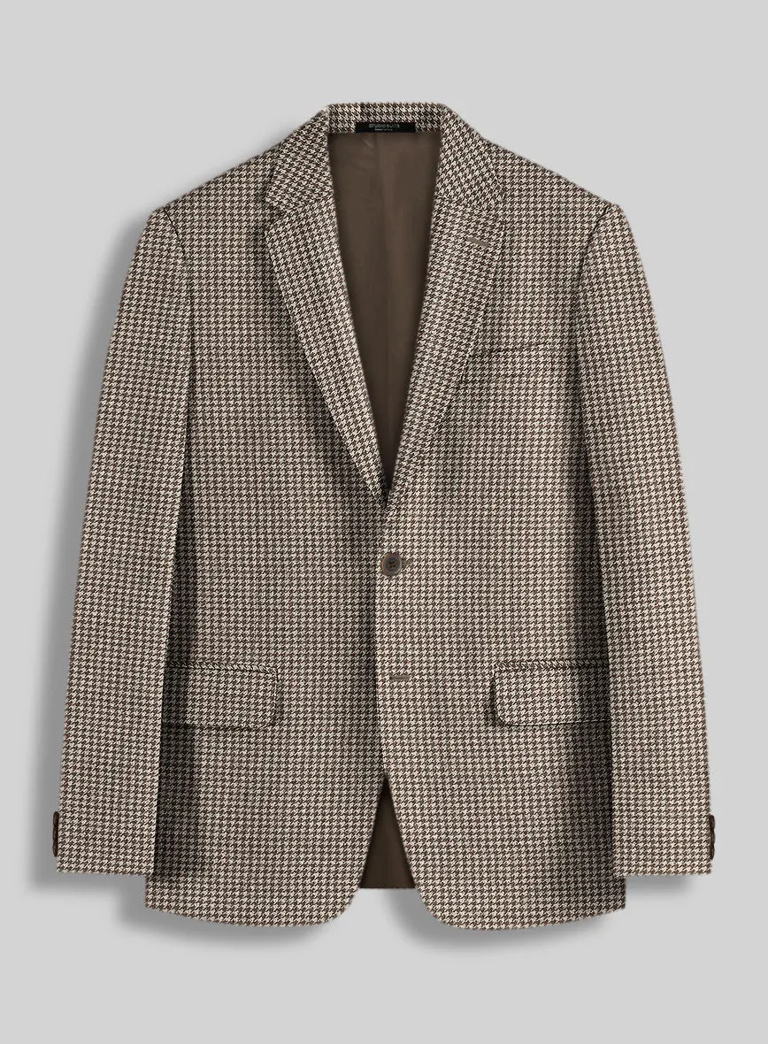 Houndstooth Brown Tweed Jacket