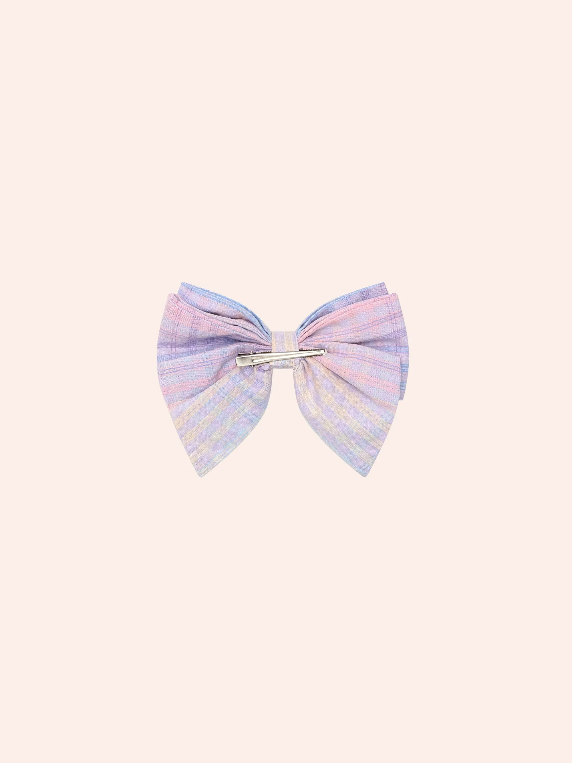 Huxbaby Rainbow Check Bow