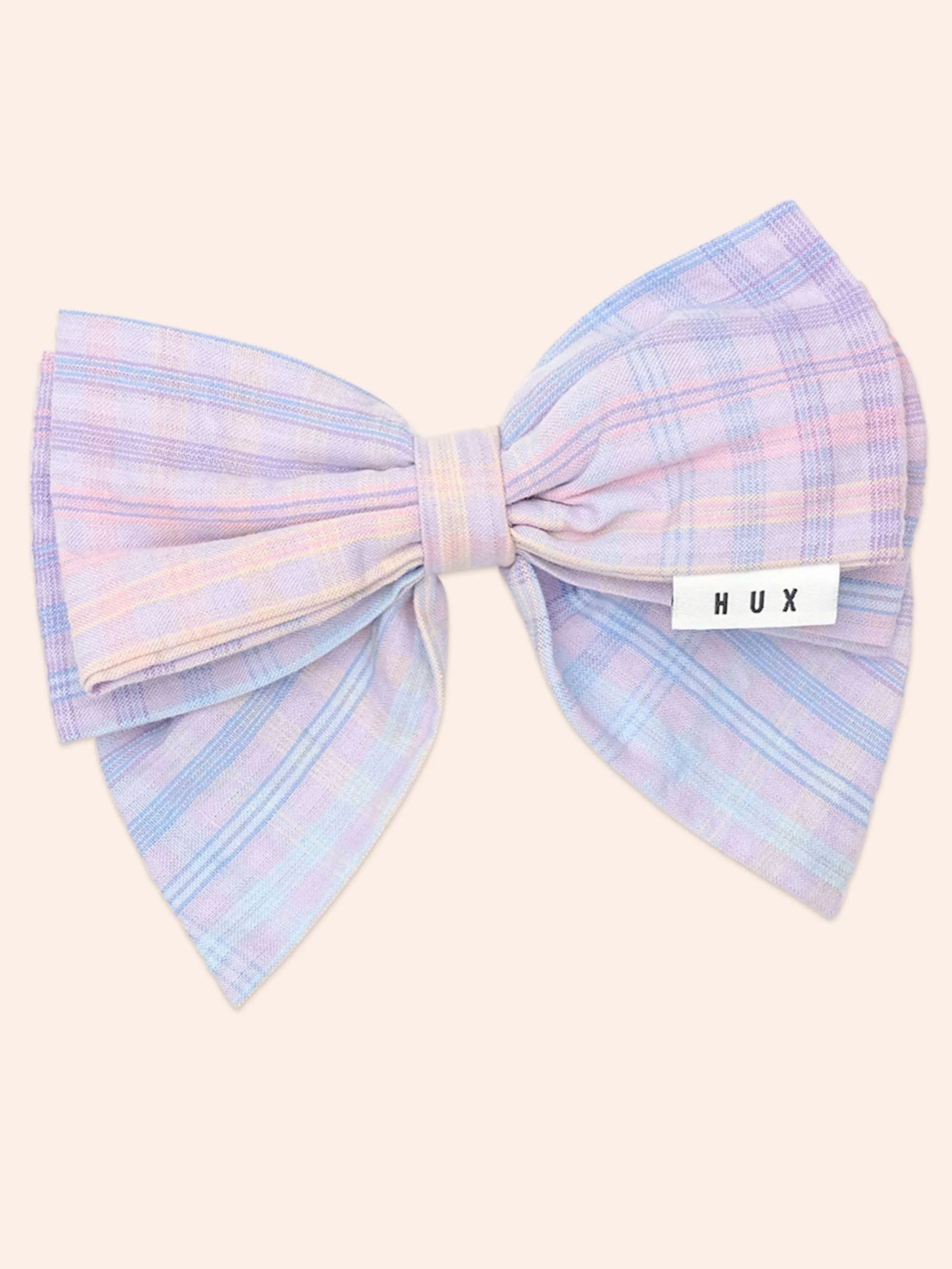 Huxbaby Rainbow Check Bow