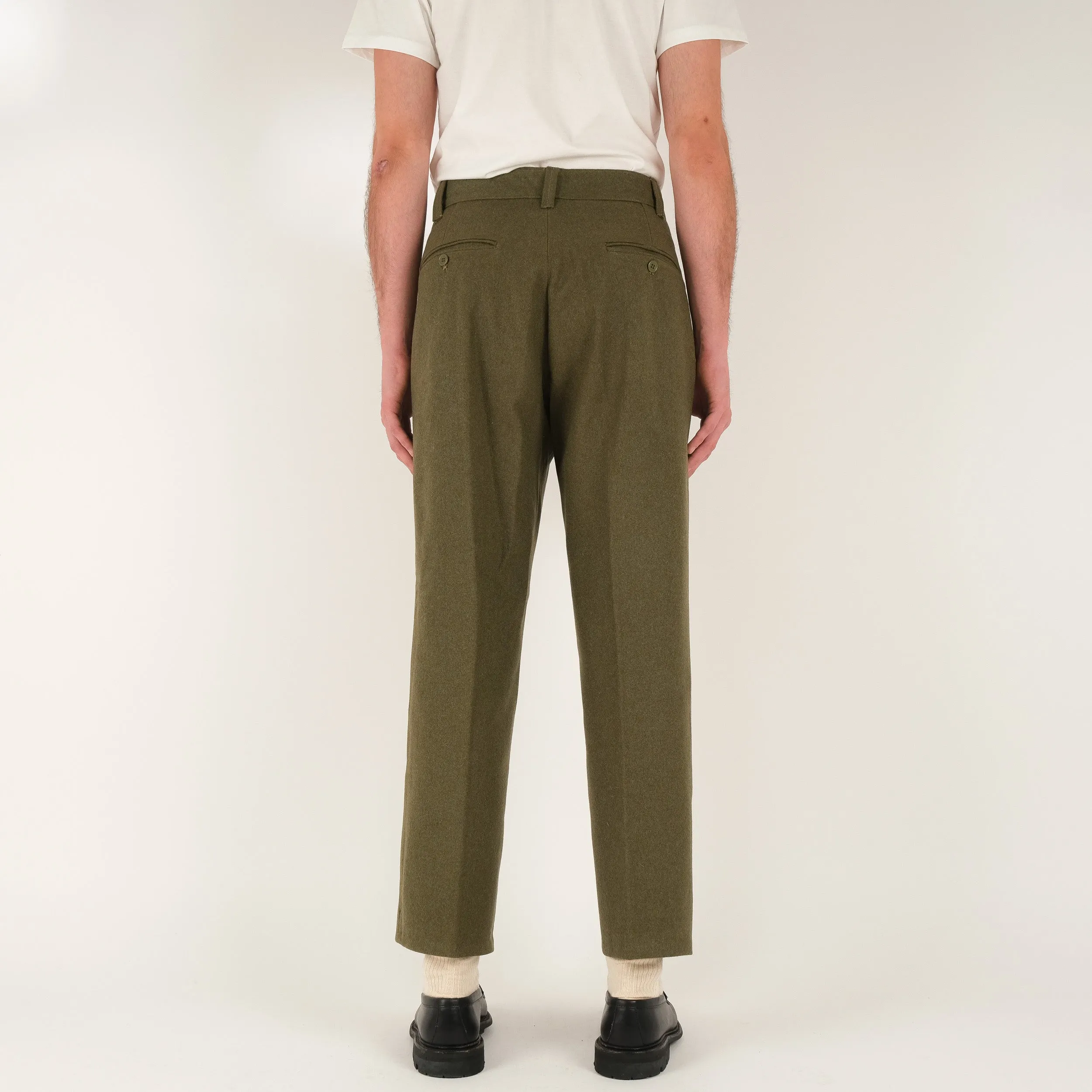 ITALIAN DOUBLE PLEATED WOOL PANTS