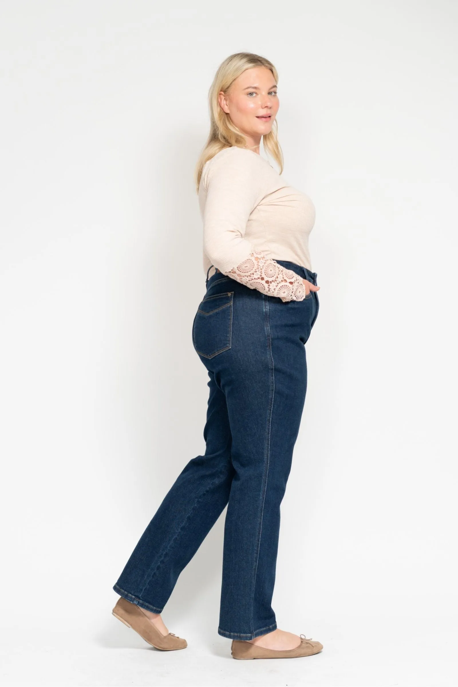 Judy Blue High Waist "Tummy Control" Classic Straight Denim 88575