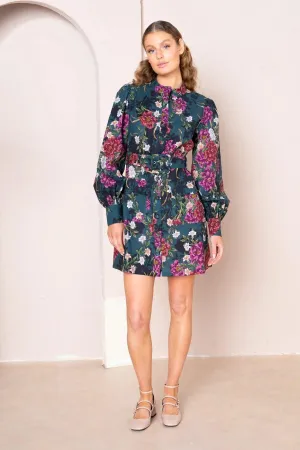 Kachel Clara Mini Cargo Dress in Camellia - Final Sale
