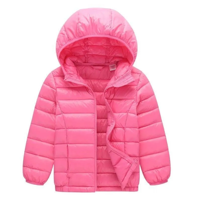 Kids Winter Puffer Jacket with Hood
