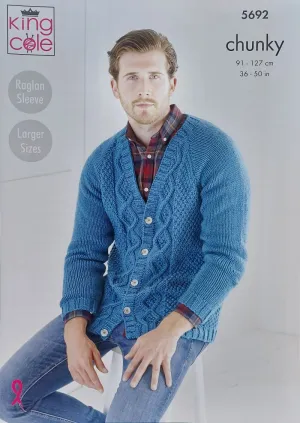King Cole Ultra Soft Chunky Pattern 5692 - Cardigans
