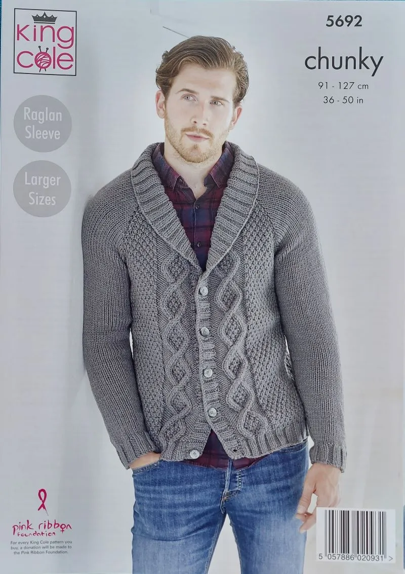 King Cole Ultra Soft Chunky Pattern 5692 - Cardigans