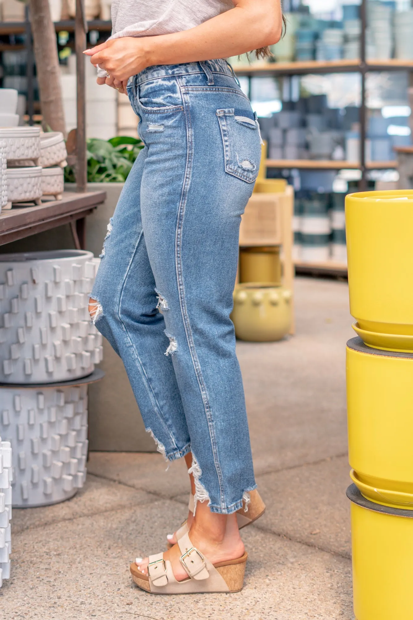 Lolita High Rise Crop Straight