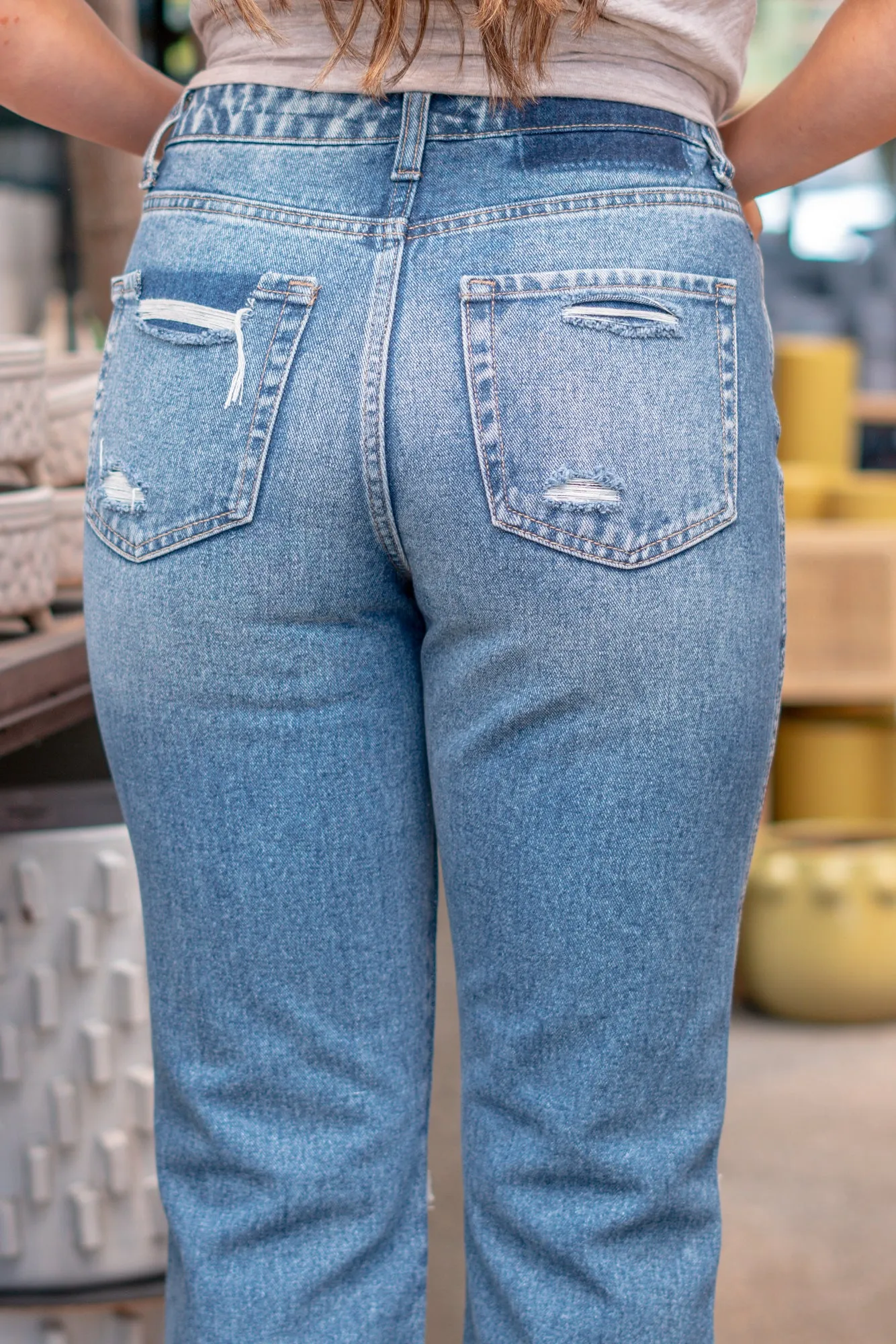 Lolita High Rise Crop Straight