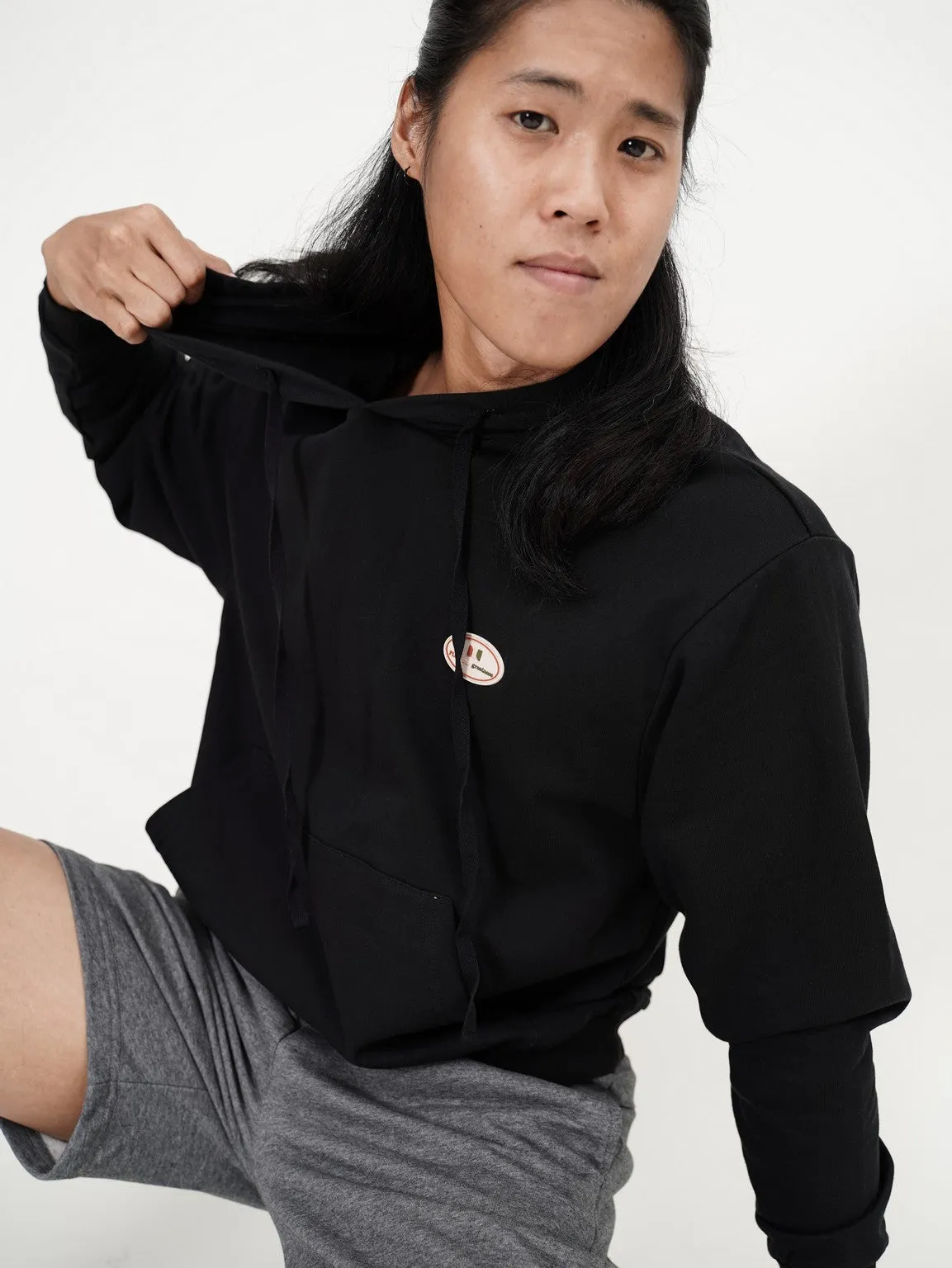 Lorne Long Sleeve Hoodies (Black)