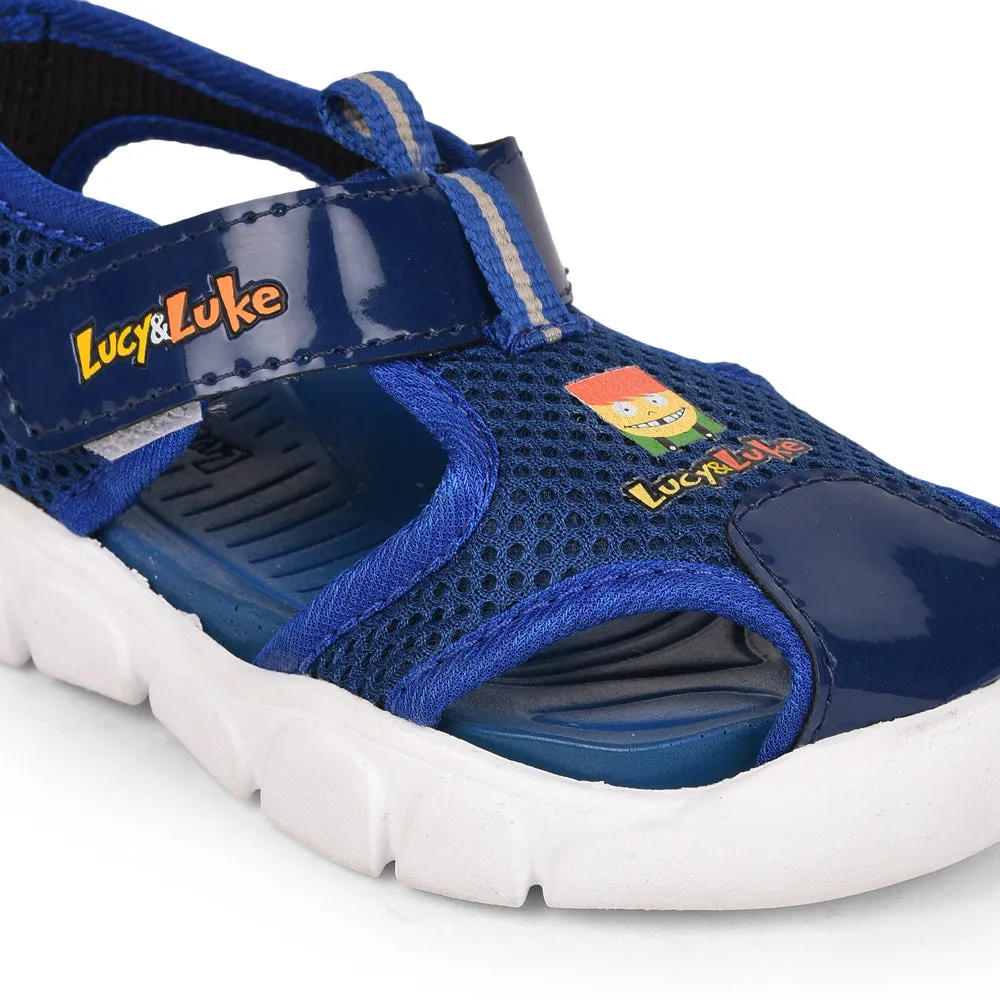 Lucy & Luke (Blue) Casual Sandal For Kids FLYNN-29 By Liberty