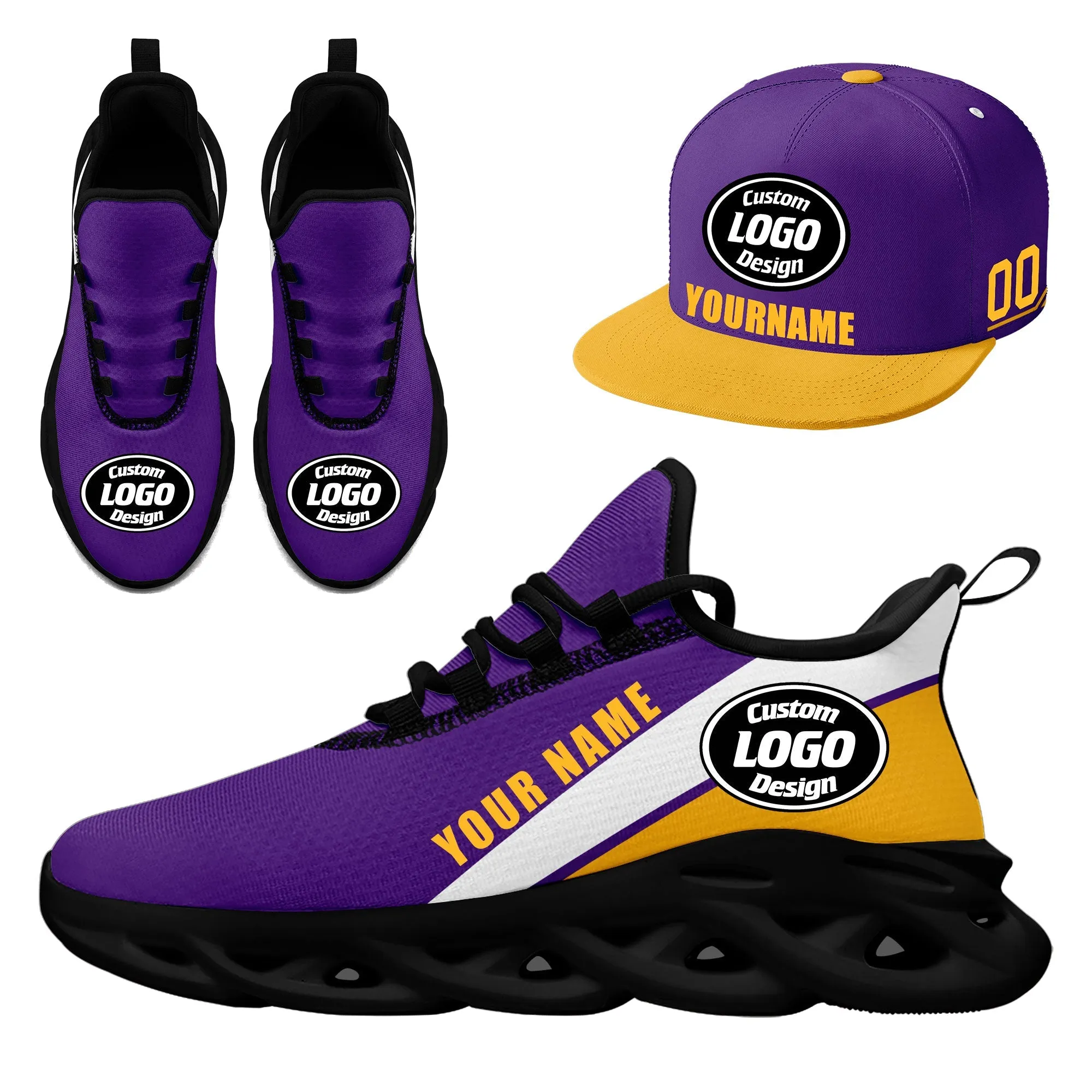 Luxury Gifts,Custom MaxSoul Shoes and Hat Combo Personalized ZH-bd0b007c-8