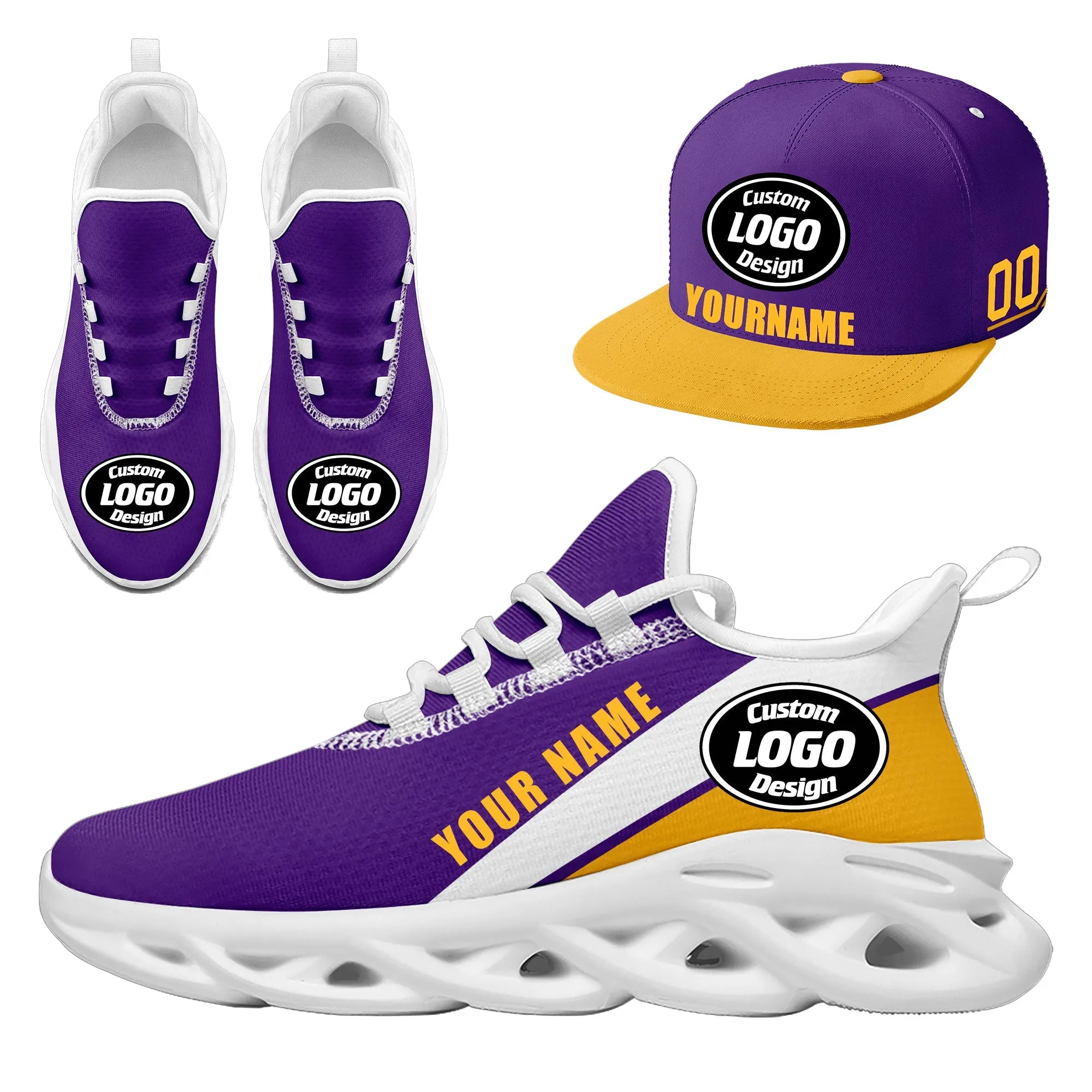Luxury Gifts,Custom MaxSoul Shoes and Hat Combo Personalized ZH-bd0b007c-8