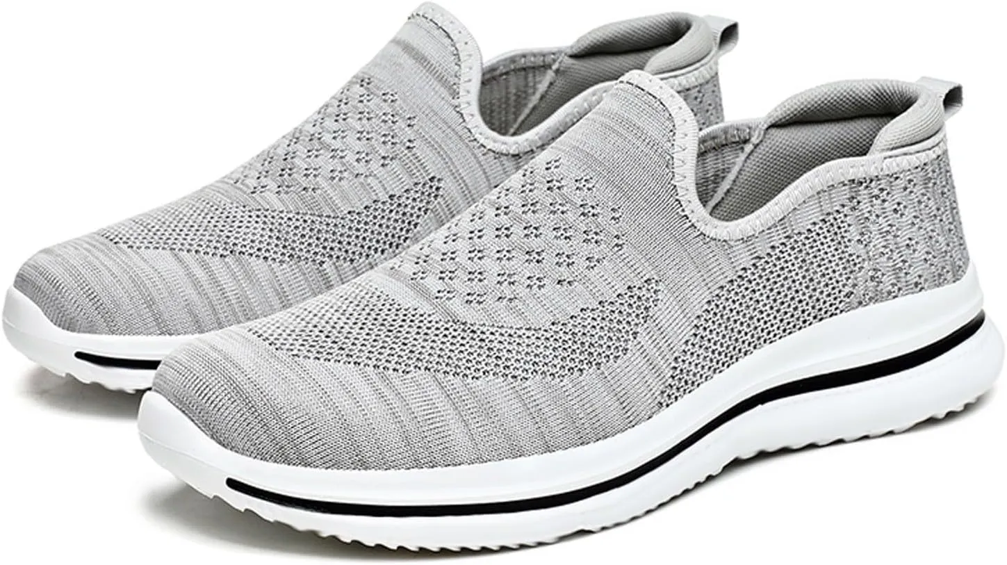 Memory Foam Versatile Shoes for Men Lightweight Breathable Walking Shoe Gym Tennis Lightweight Minimalist Shoes