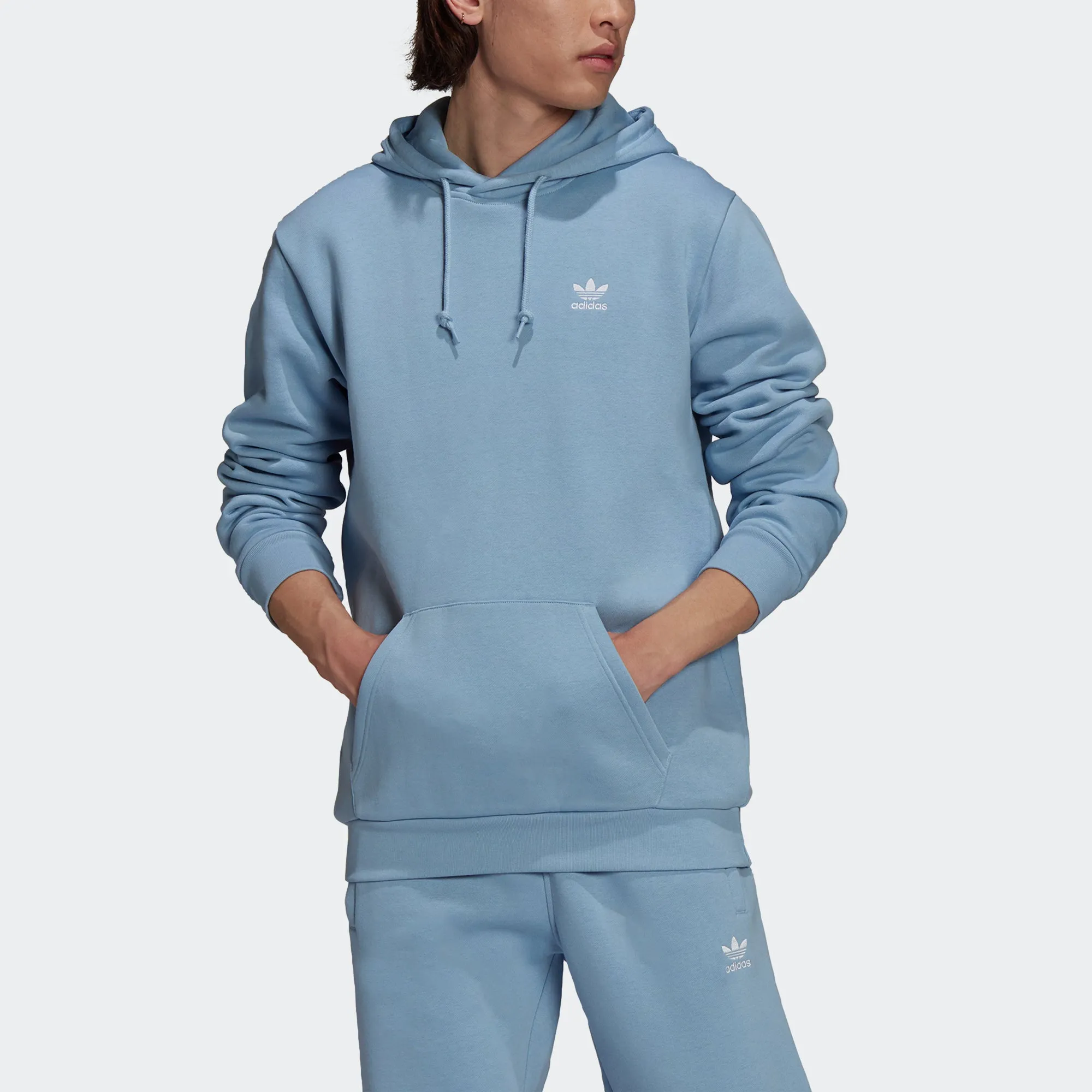 Men’s adidas Originals Adicolor Essentials Trefoil Hoodie Ambient Sky