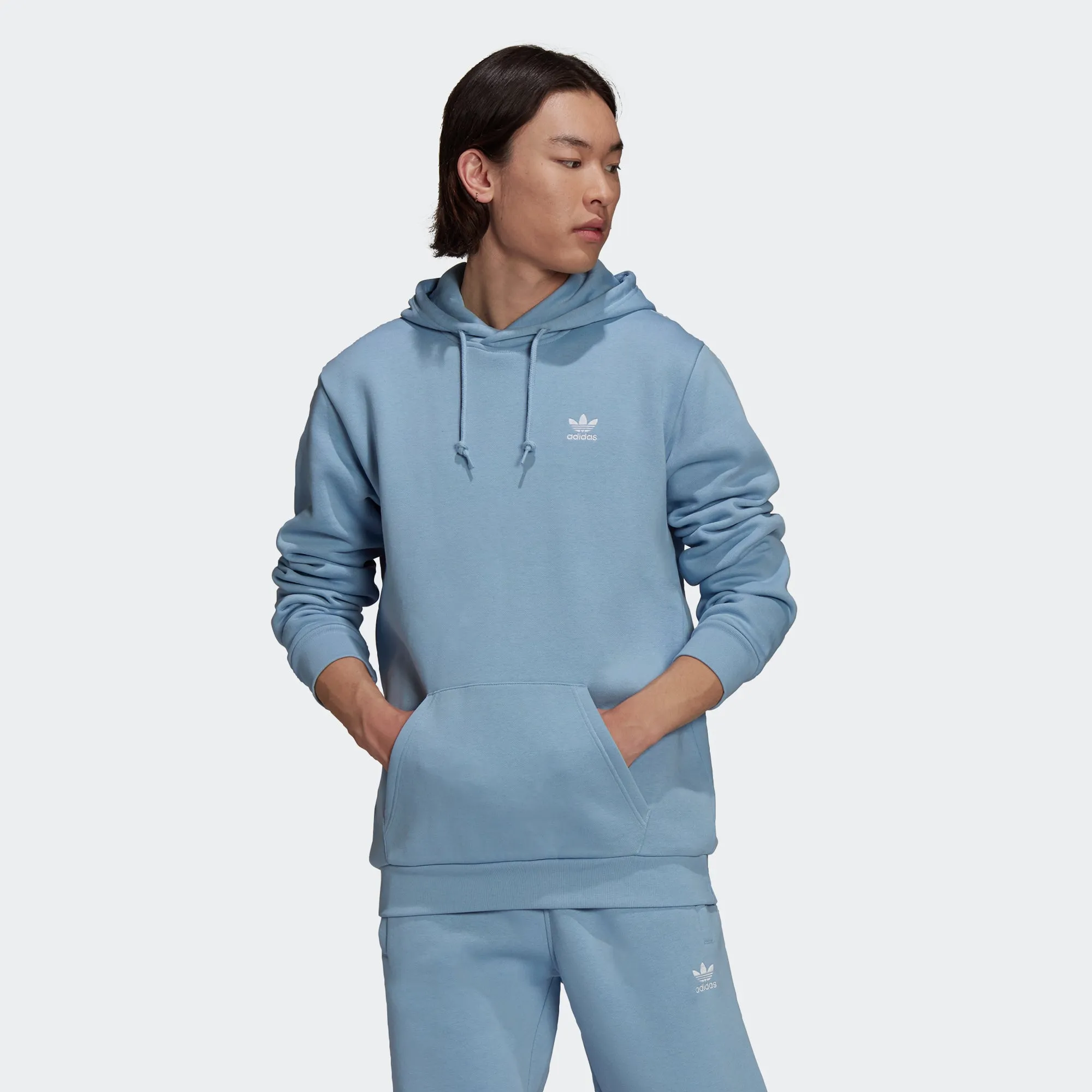 Men’s adidas Originals Adicolor Essentials Trefoil Hoodie Ambient Sky