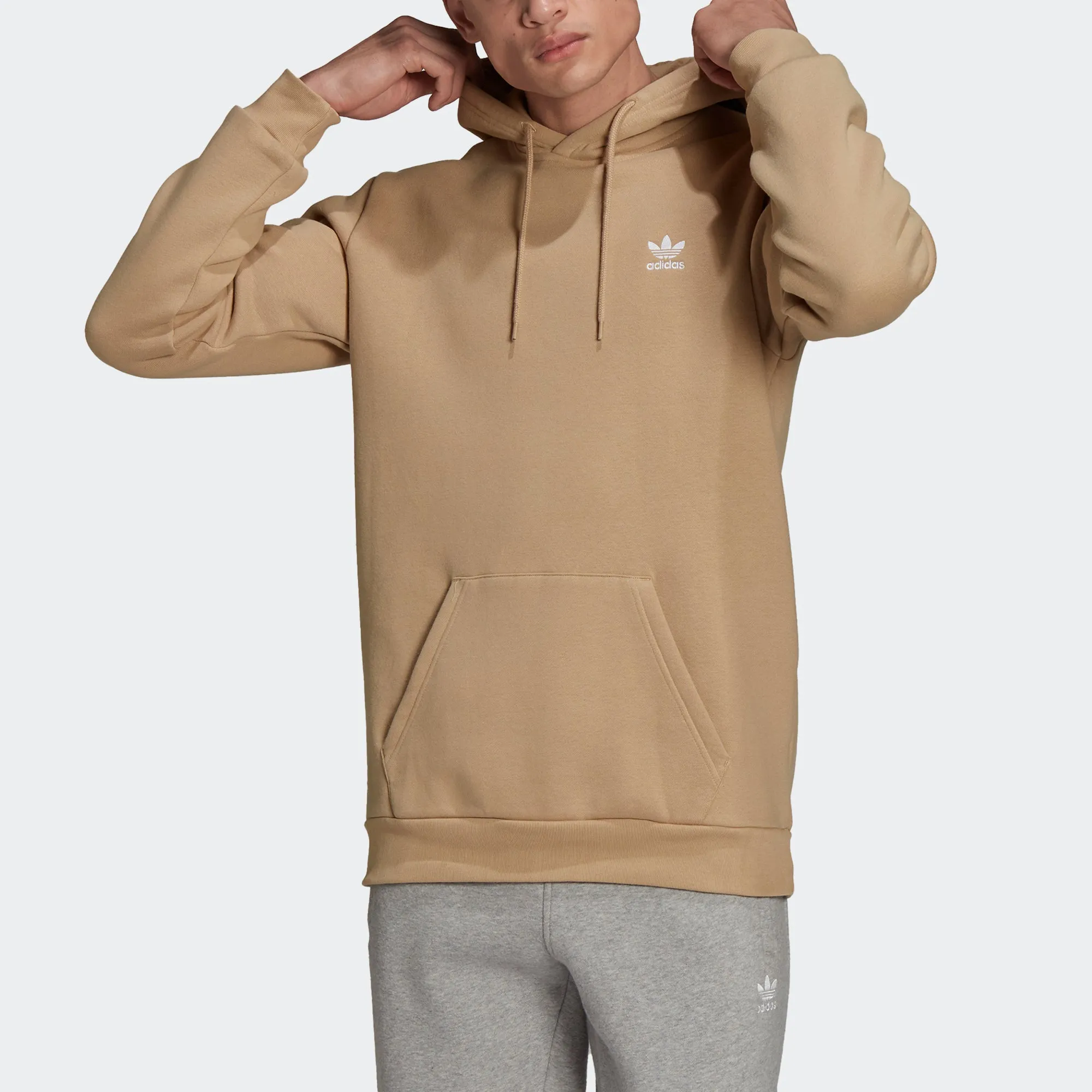 Men’s adidas Originals Adicolor Essentials Trefoil Hoodie Beige Tone