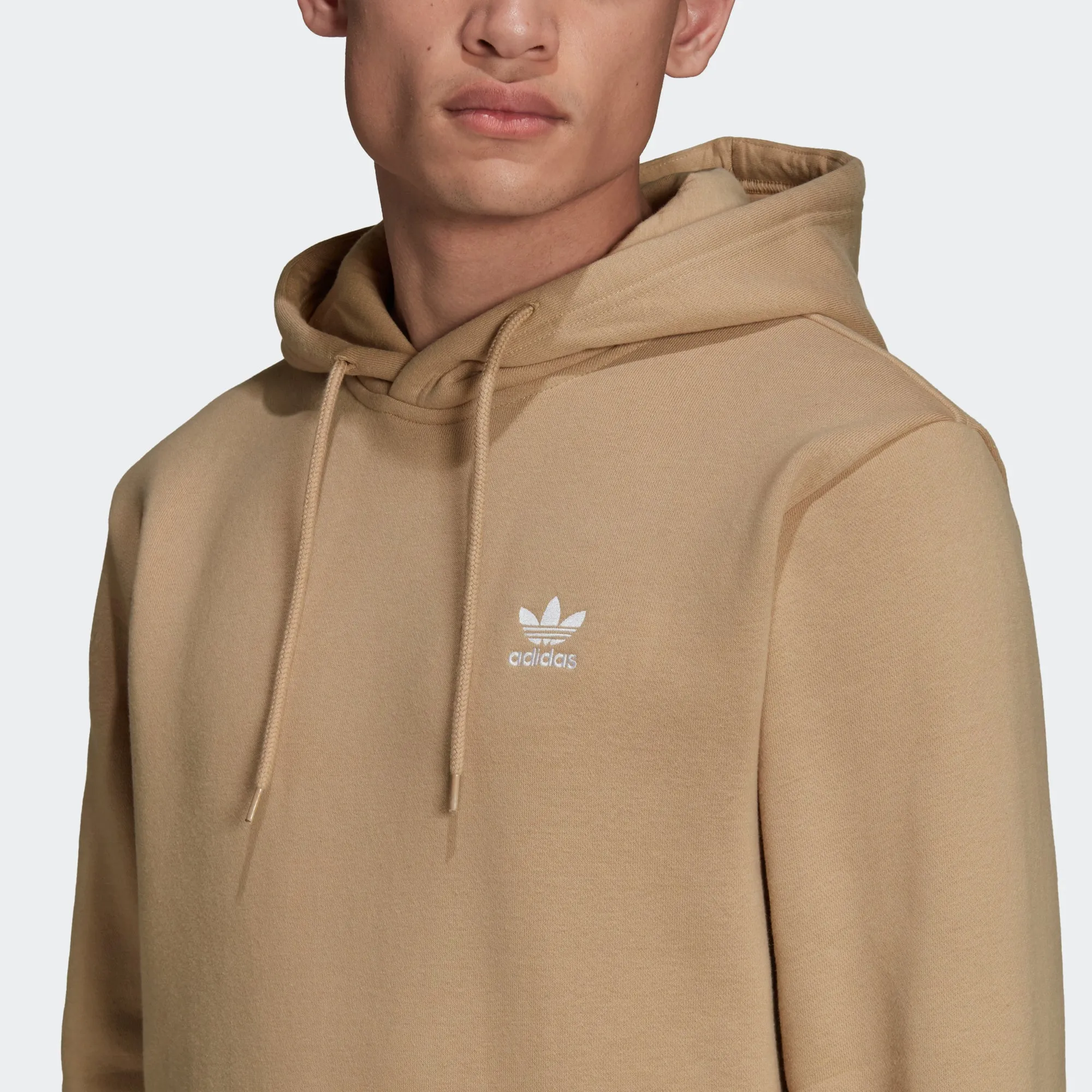 Men’s adidas Originals Adicolor Essentials Trefoil Hoodie Beige Tone