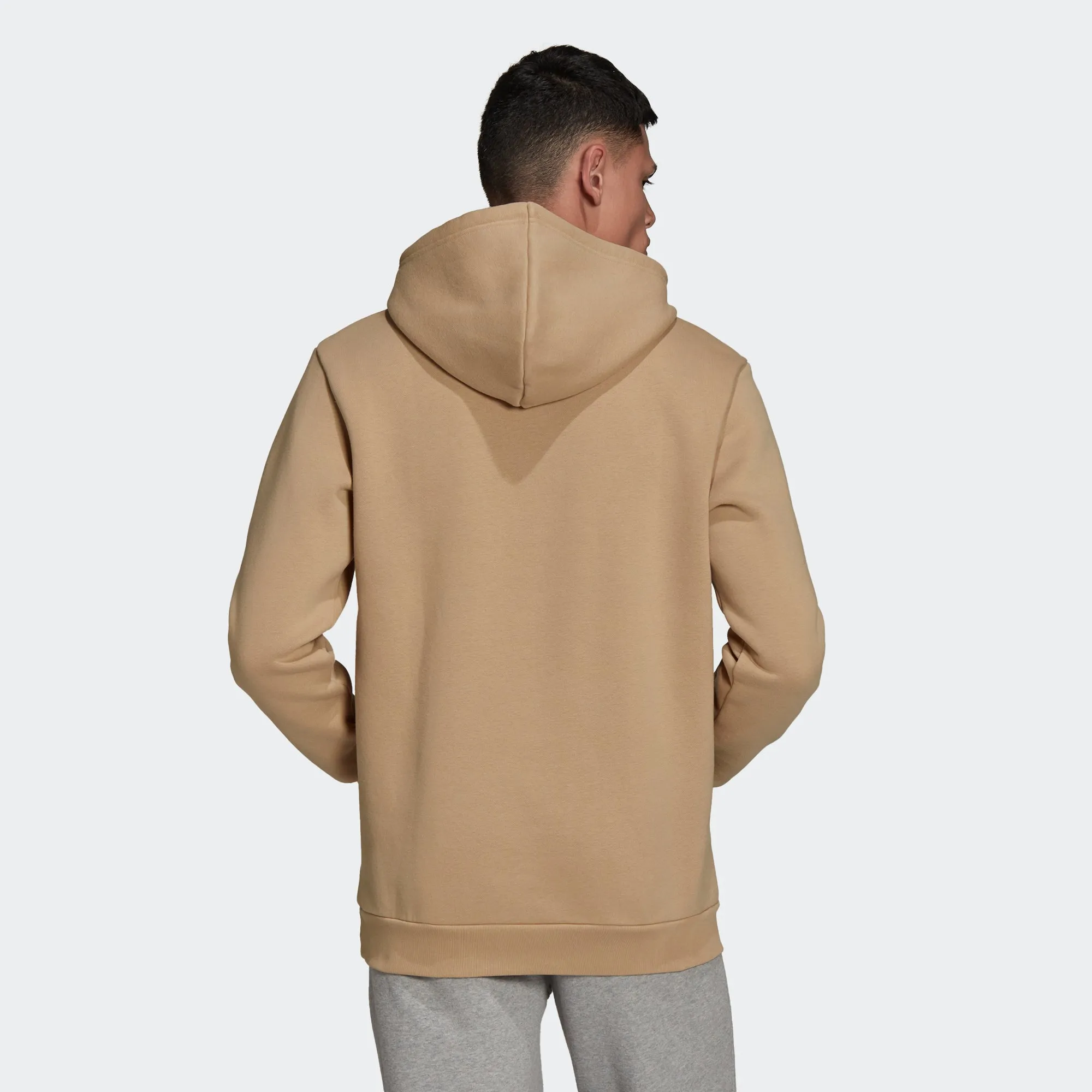 Men’s adidas Originals Adicolor Essentials Trefoil Hoodie Beige Tone