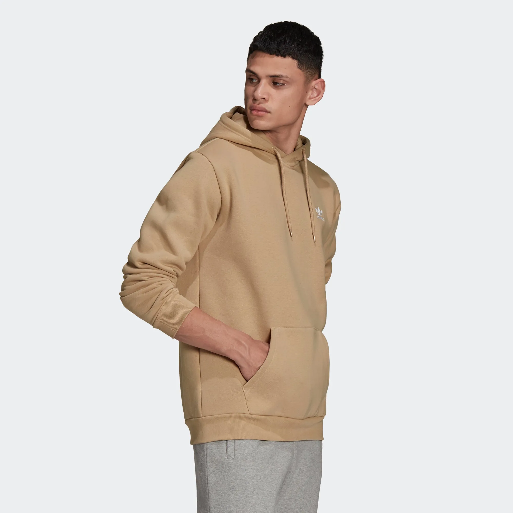 Men’s adidas Originals Adicolor Essentials Trefoil Hoodie Beige Tone