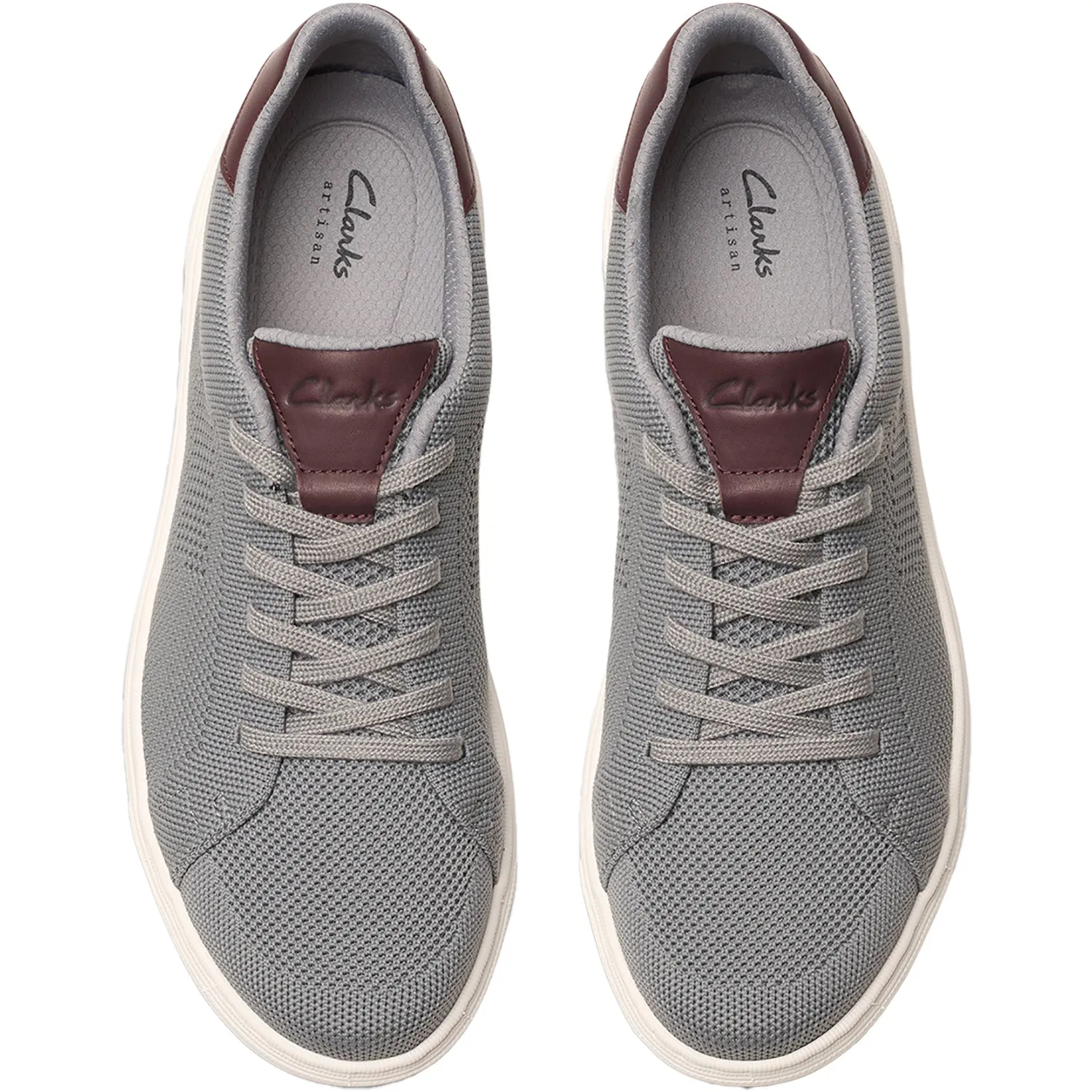 Men's Clarks Mapstone Lace Grey Knit