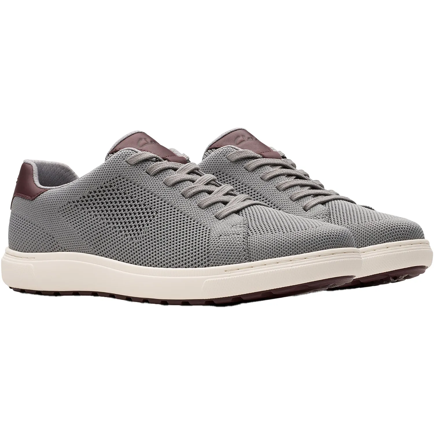 Men's Clarks Mapstone Lace Grey Knit