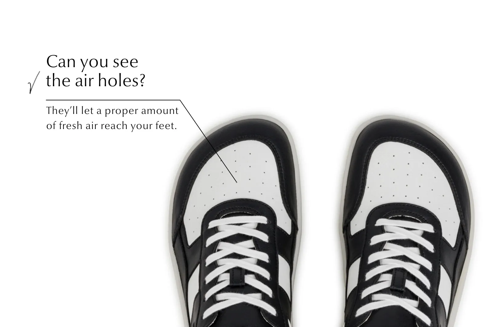 Men’s Comfort sneakers Yuva black and white
