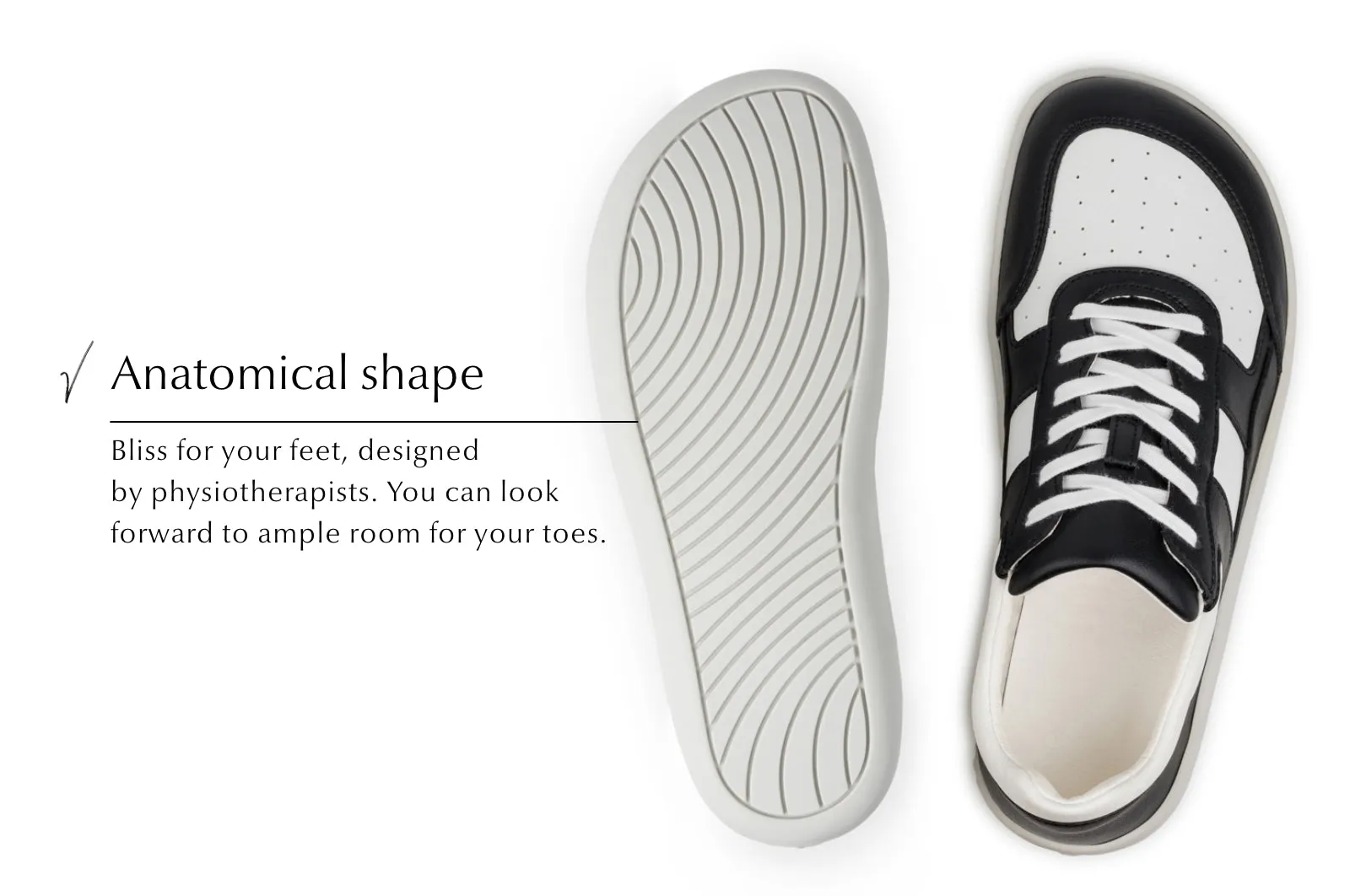 Men’s Comfort sneakers Yuva black and white