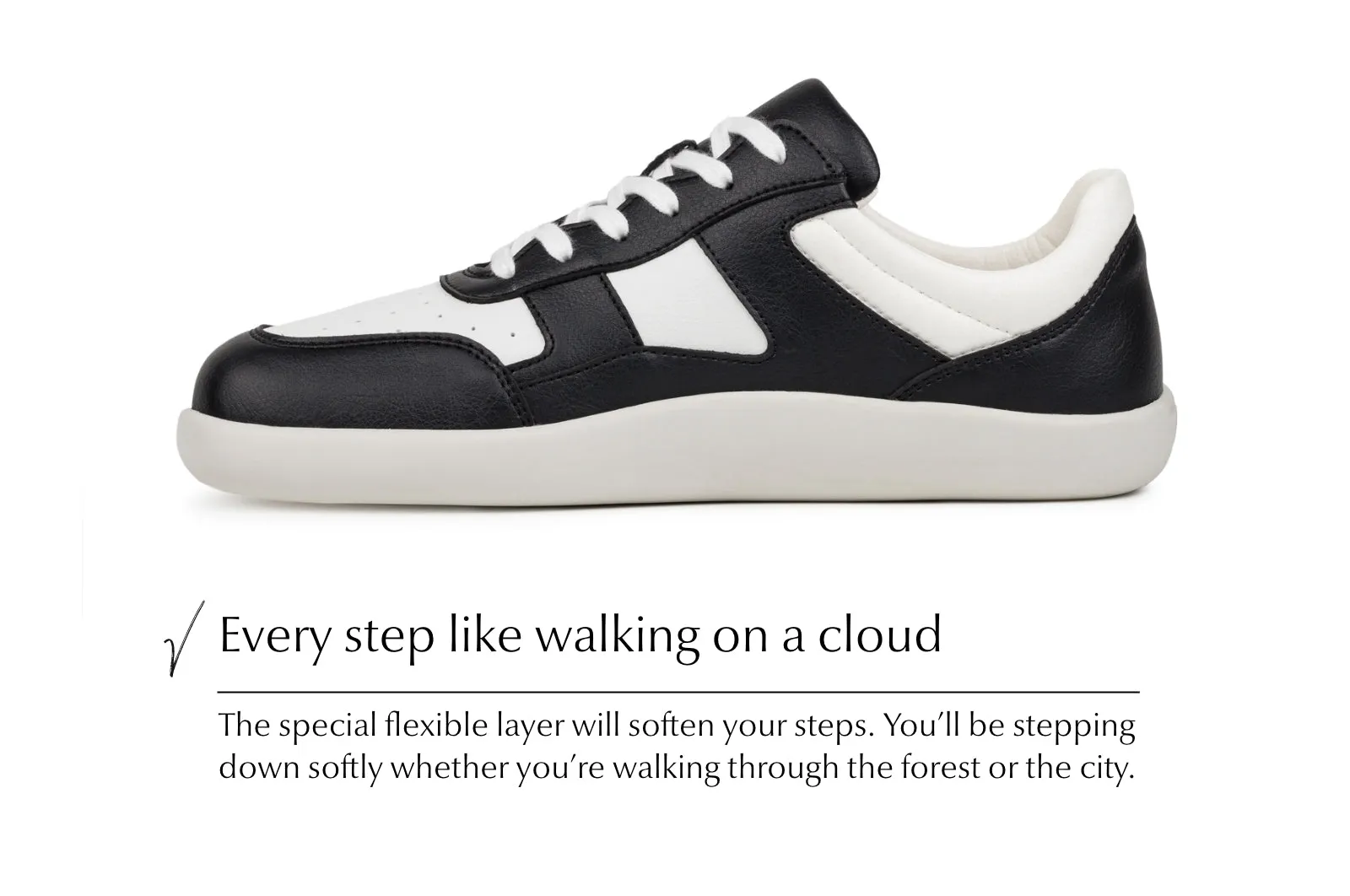Men’s Comfort sneakers Yuva black and white