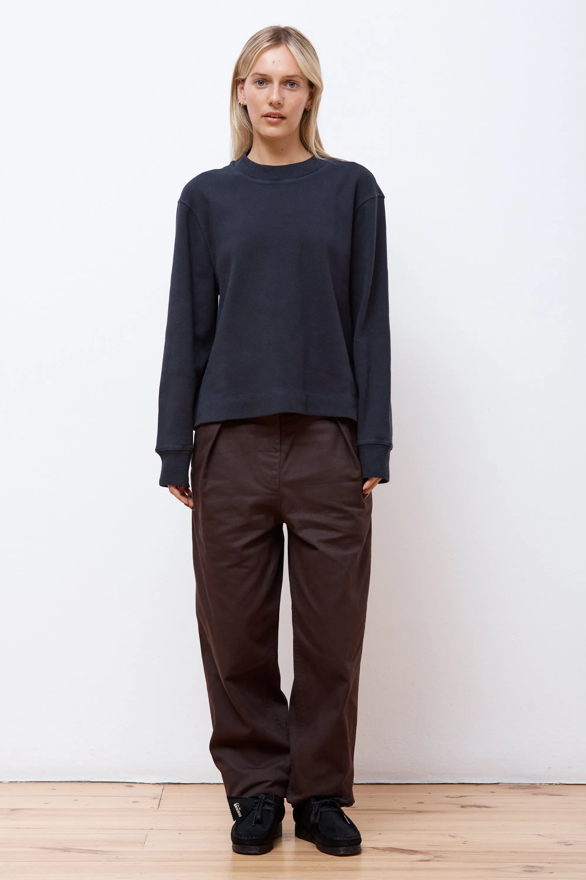 MHL Cinch Back Trouser Ebony