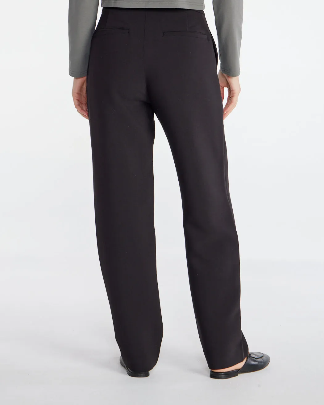 Midtown Straight Leg Pintuck Pant