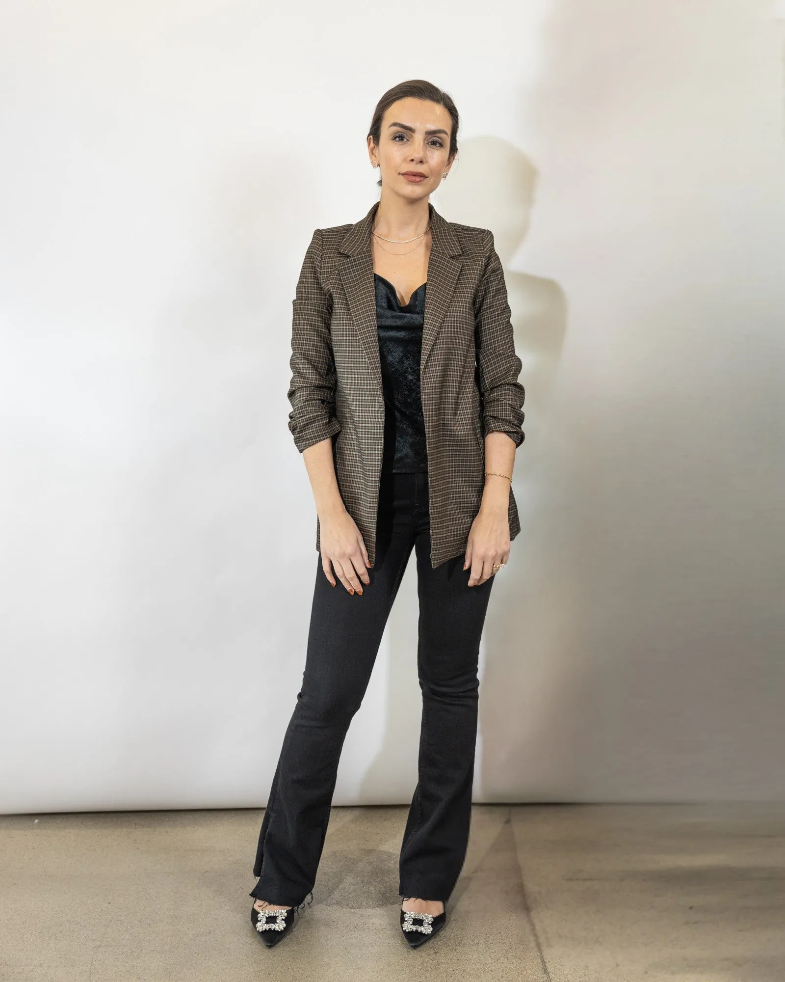 Miley Plaid Blazer