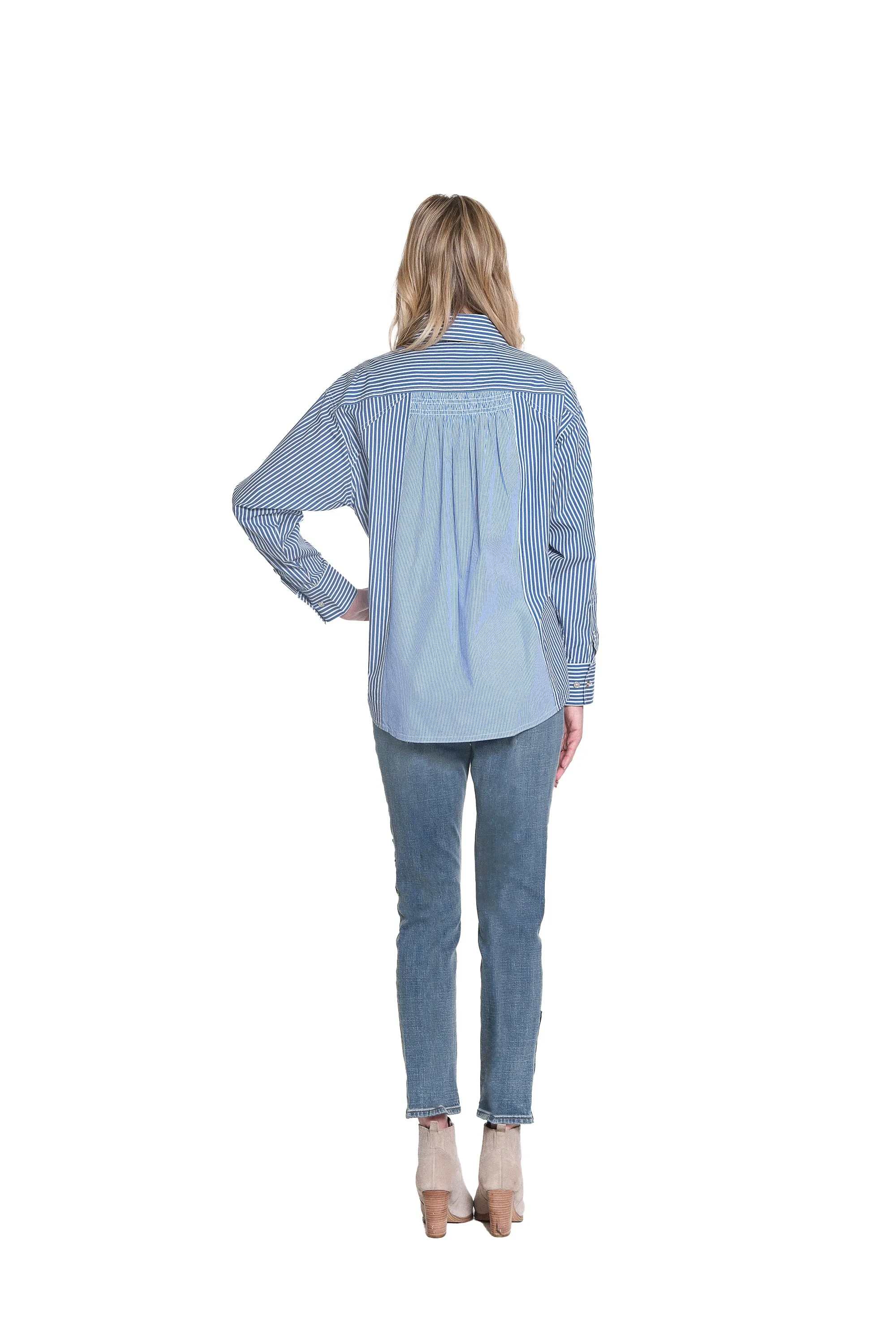 Mixed Stripe Shirt - Blue Stripe